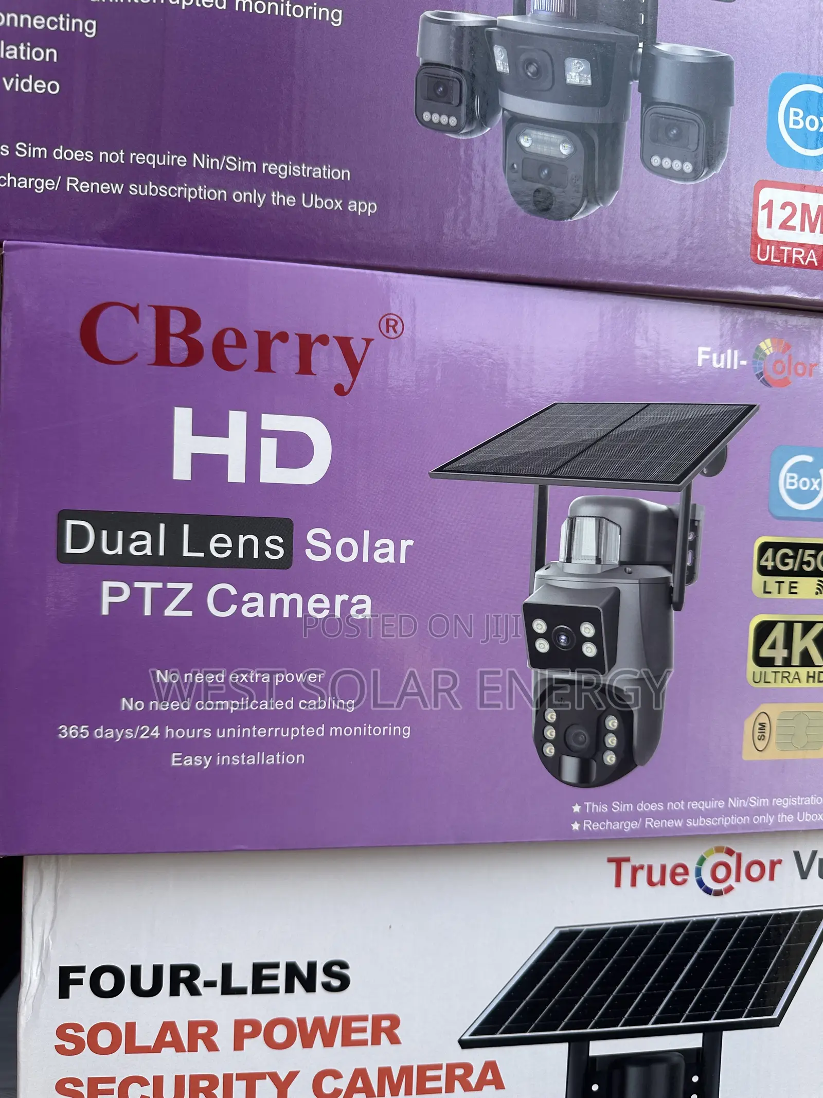 C-Berry HD Dual Lens Solar Camera