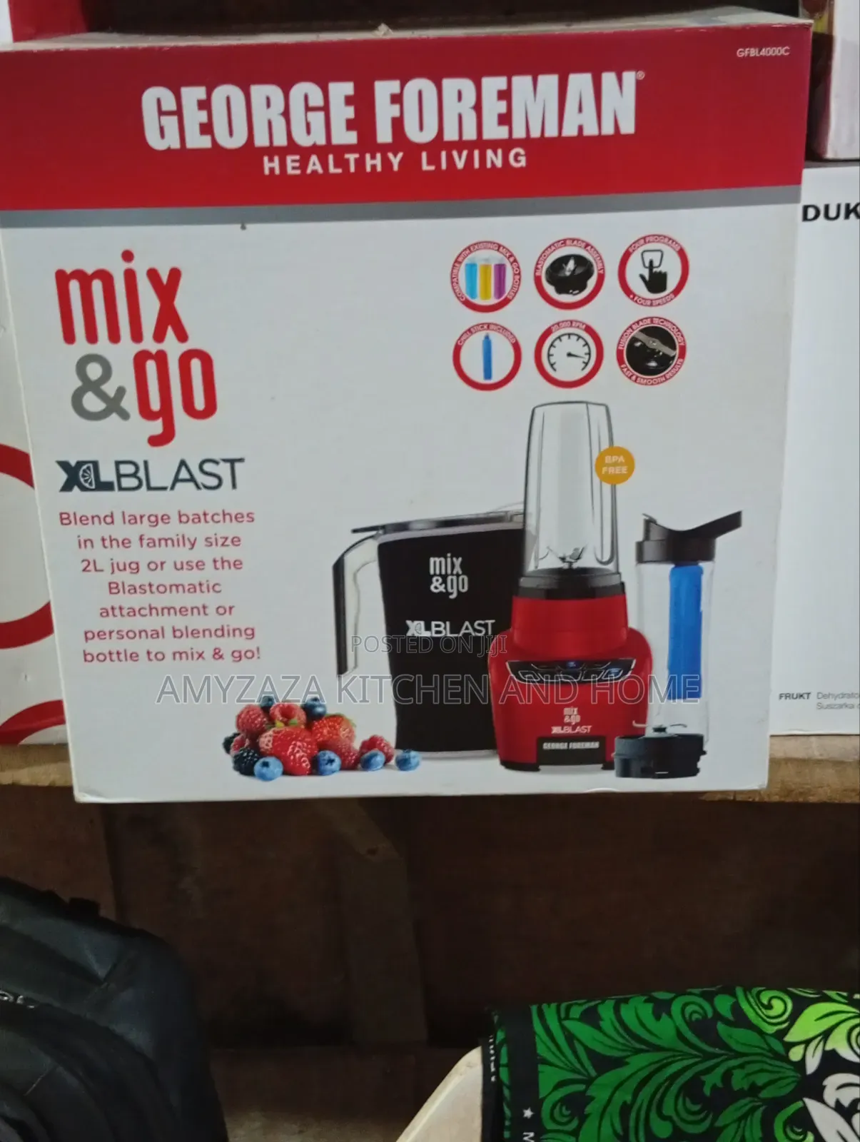 George Foreman Mix & Go XL Blast Blender (Model GFBL4000C).