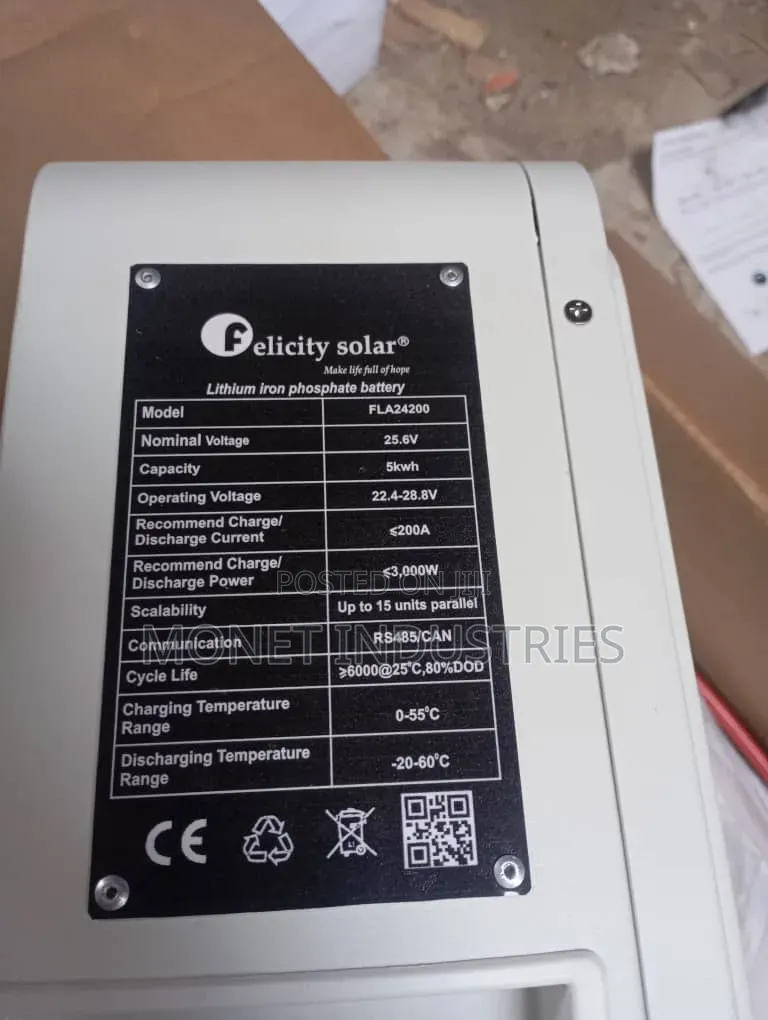 5kwh 24v Felicity Lithium Batteries