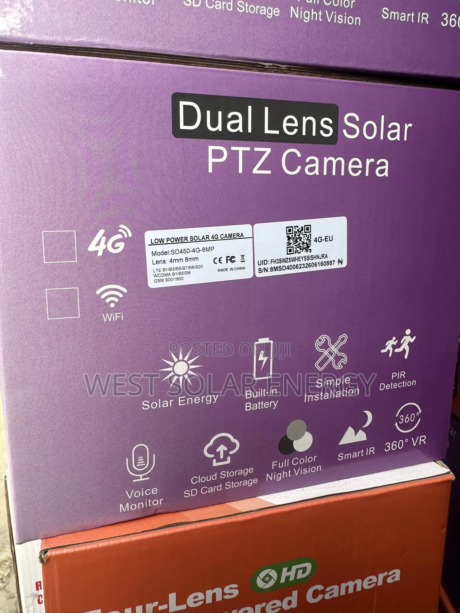 CBerry HD Dual Lens Solar Camera