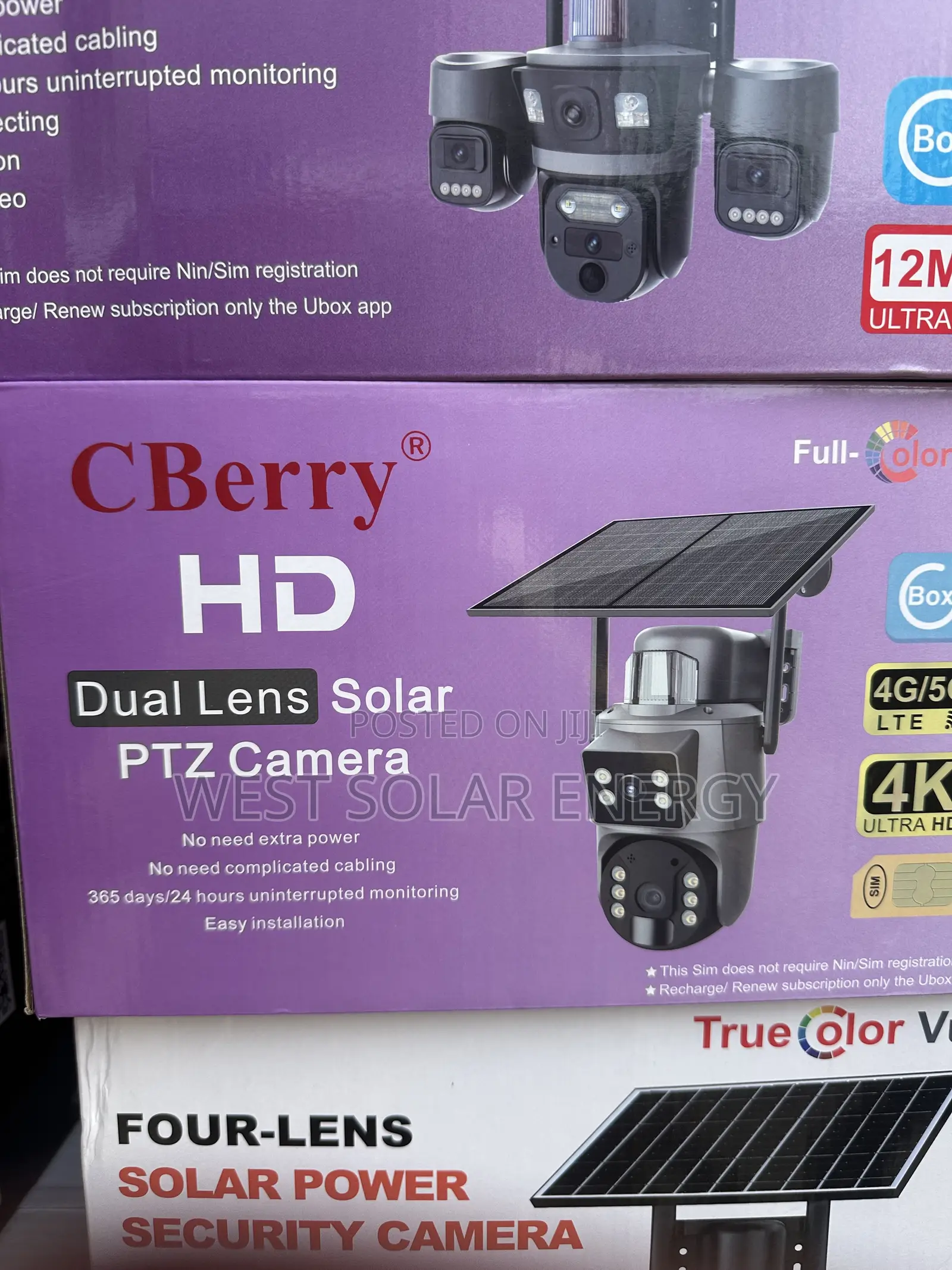 CBerry HD Dual Lens Solar Camera