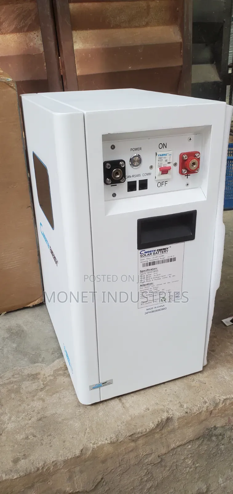 10kwh 24v Cworth Energy Lifepo4 Lithium Battery