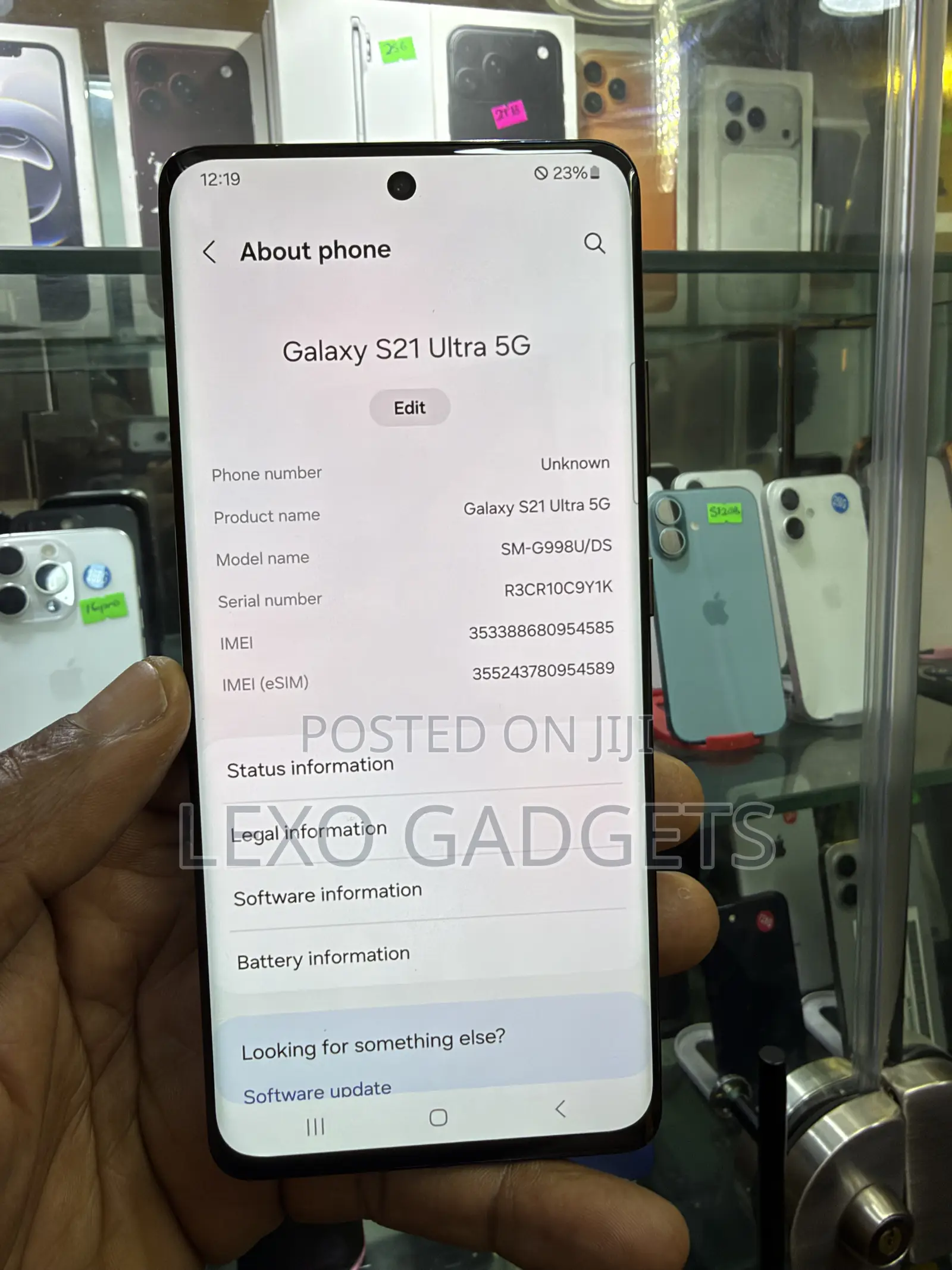 Samsung Galaxy S21 Ultra 5G 128 GB Black