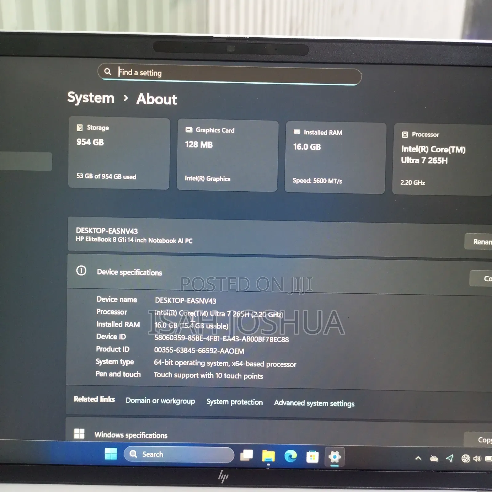 Laptop HP EliteBook 8 G1i 16GB Intel Core Ultra 7 SSD 1T