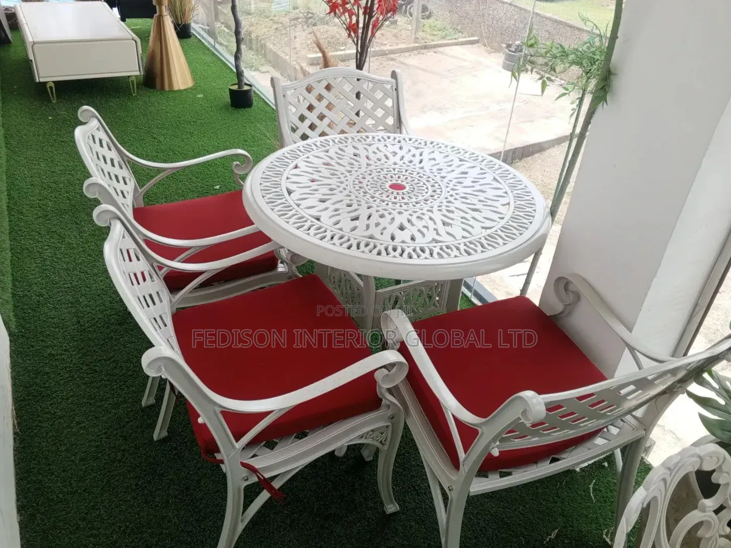 Metal Outdoor Set of Chairs