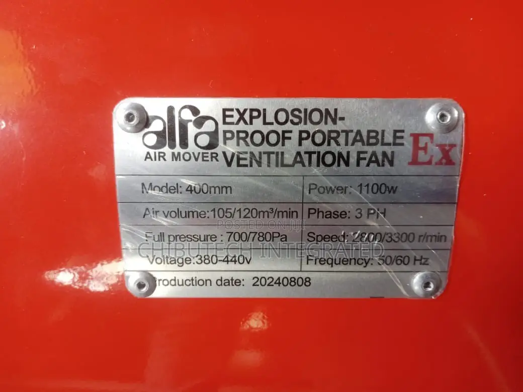16” Portable Explosion-Proof Industrial Ventilation Fan Utility Blower