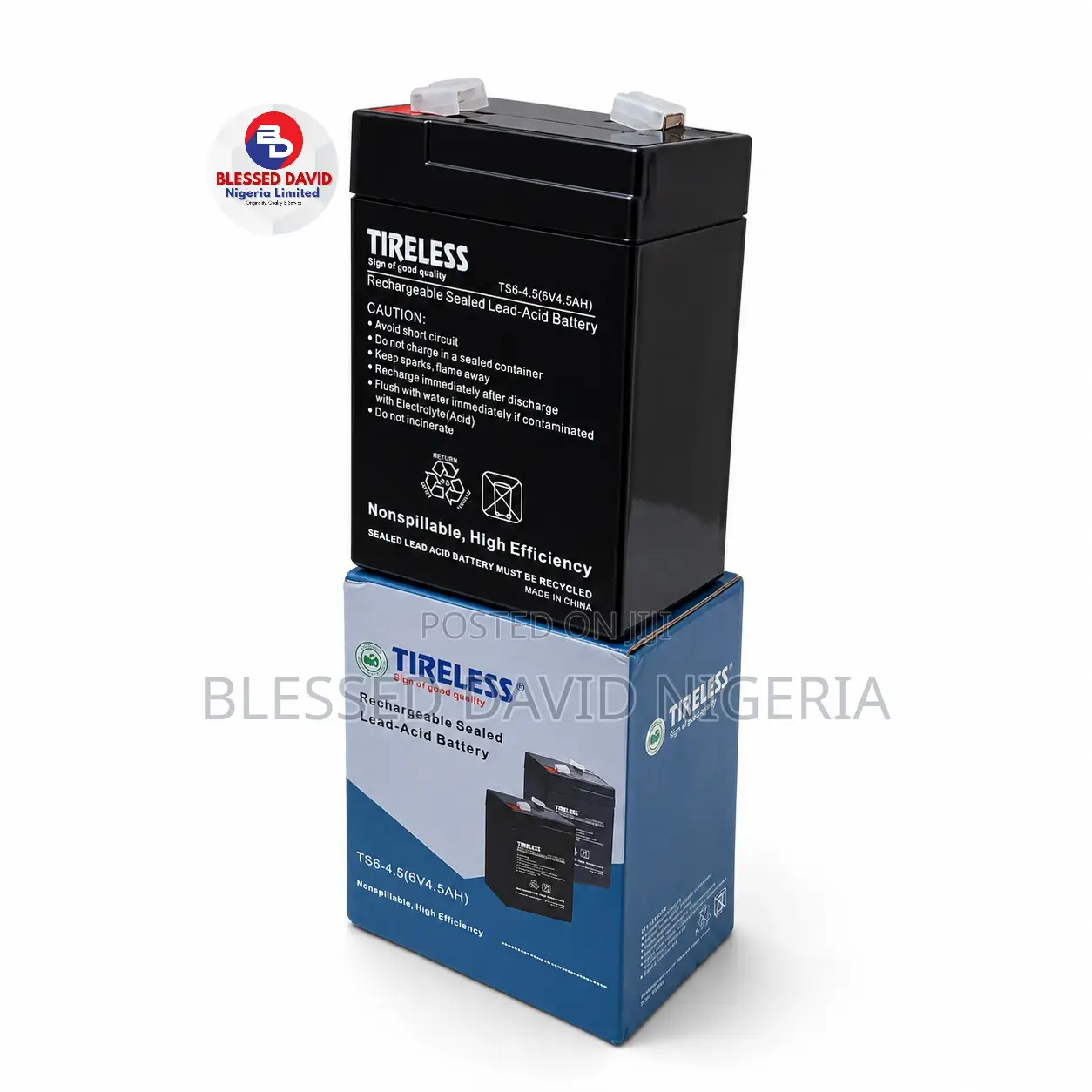 Tireless 6V 4.5Ah Replacement Battery