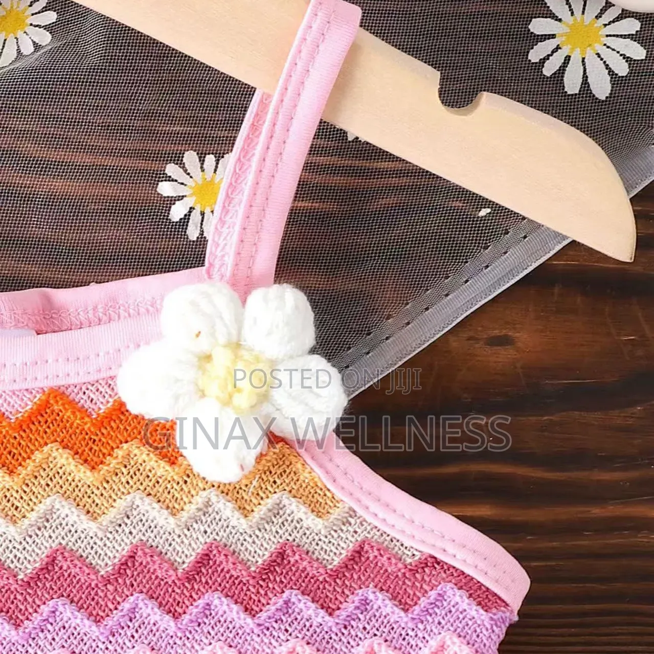 Baby Girls Colourful Knitted Sleeveless Top & Shorts Set (6-12 Months)