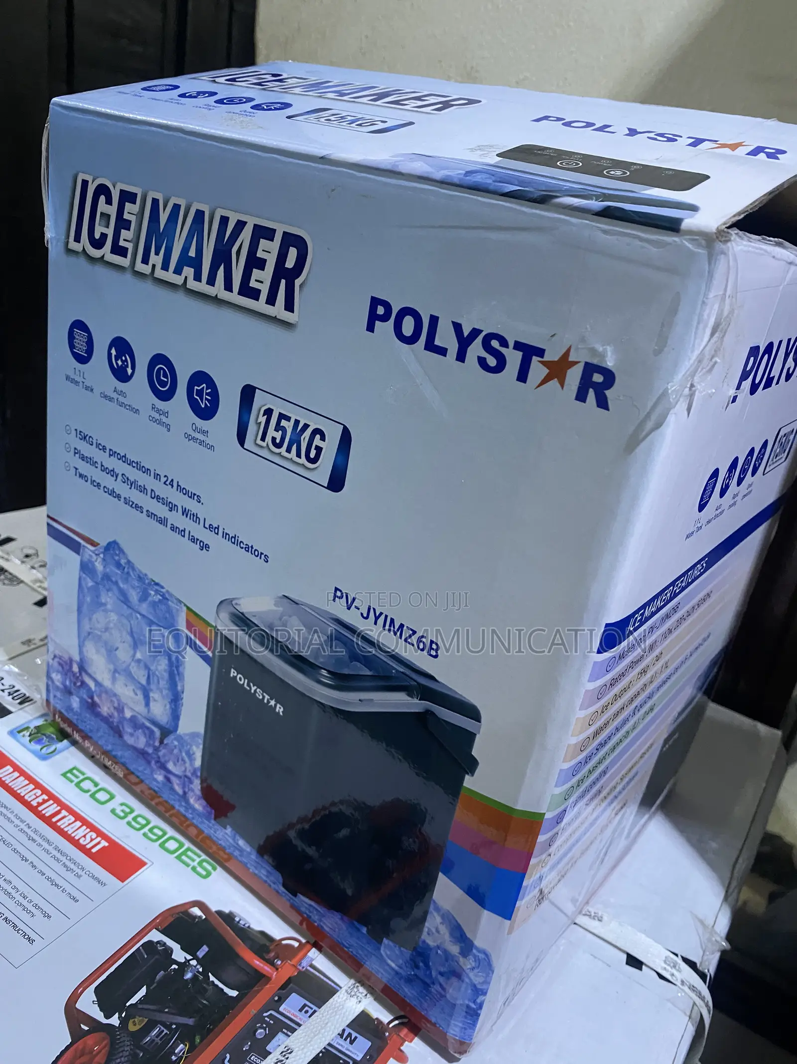 Polystar PV-JYIMZ6B Ice Maker for Home Use 15KG