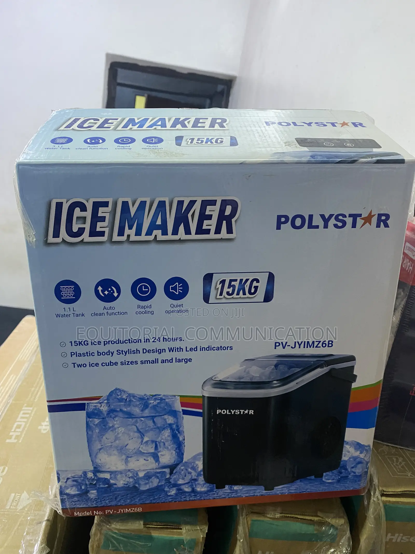Polystar PV-JYIMZ6B 15KG Ice Maker for Refreshments