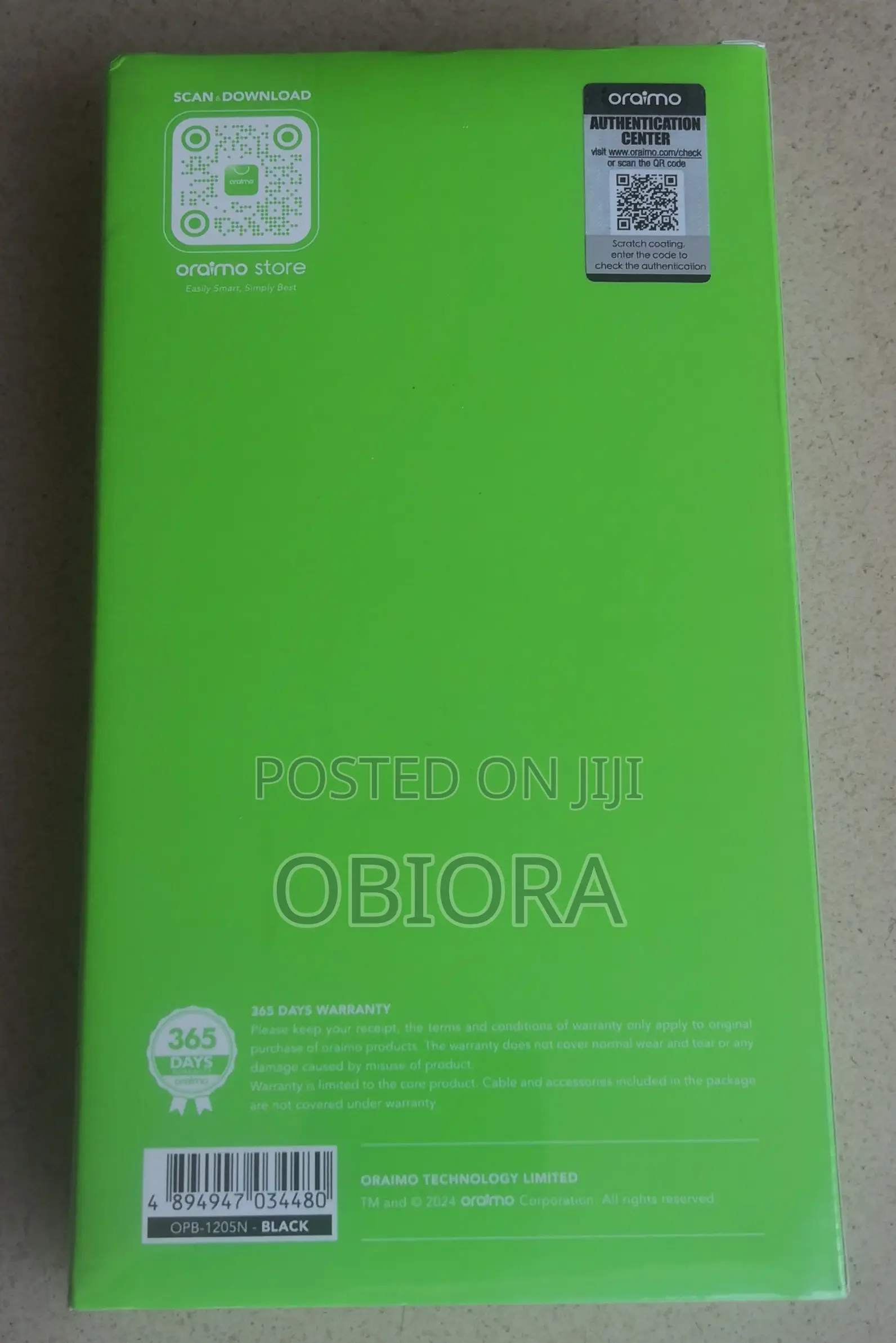 Oraimo Traveler 12 Byte Power Bank 20000mAh