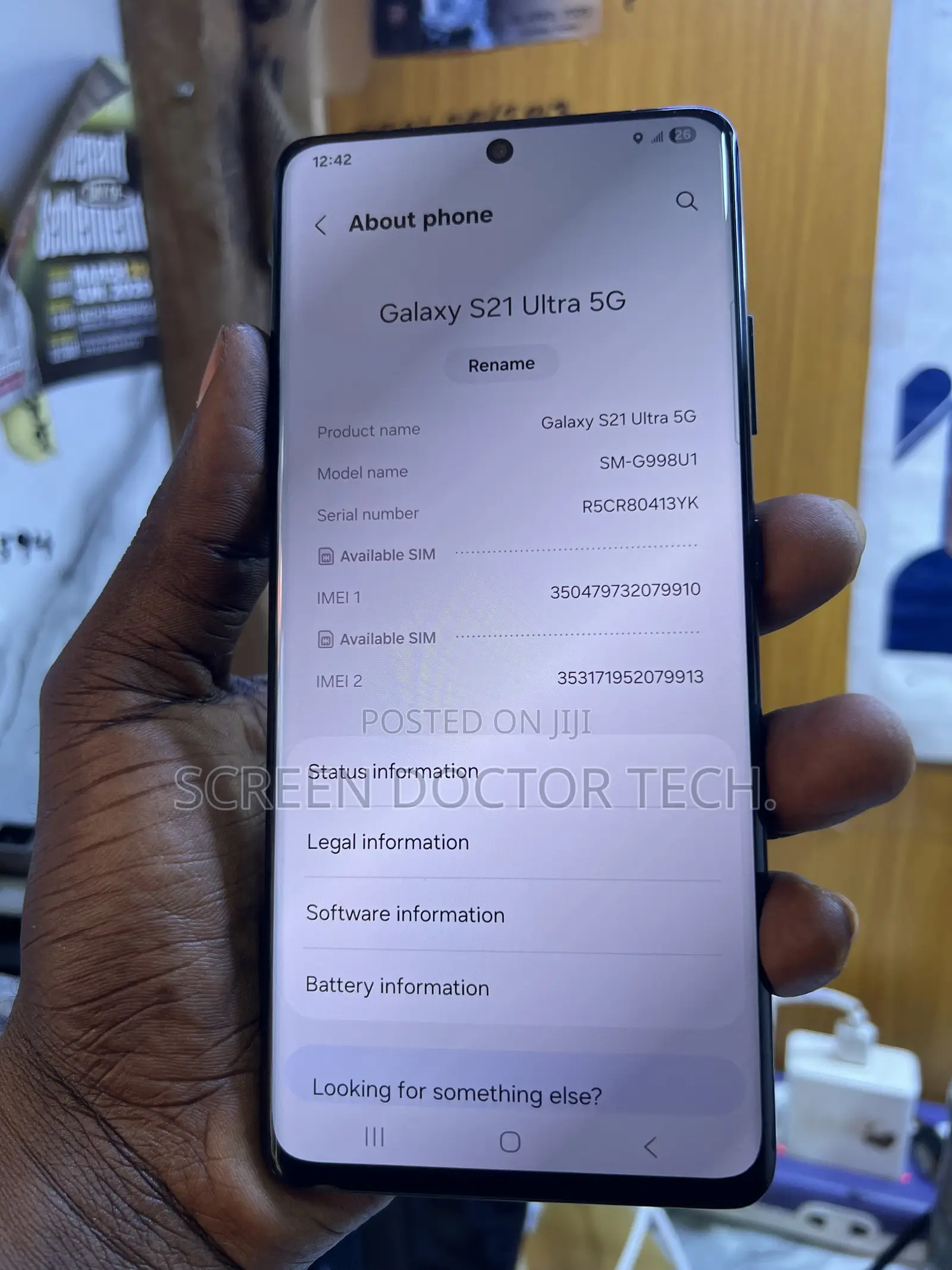 Samsung Galaxy S21 Ultra 5G 128 GB Black