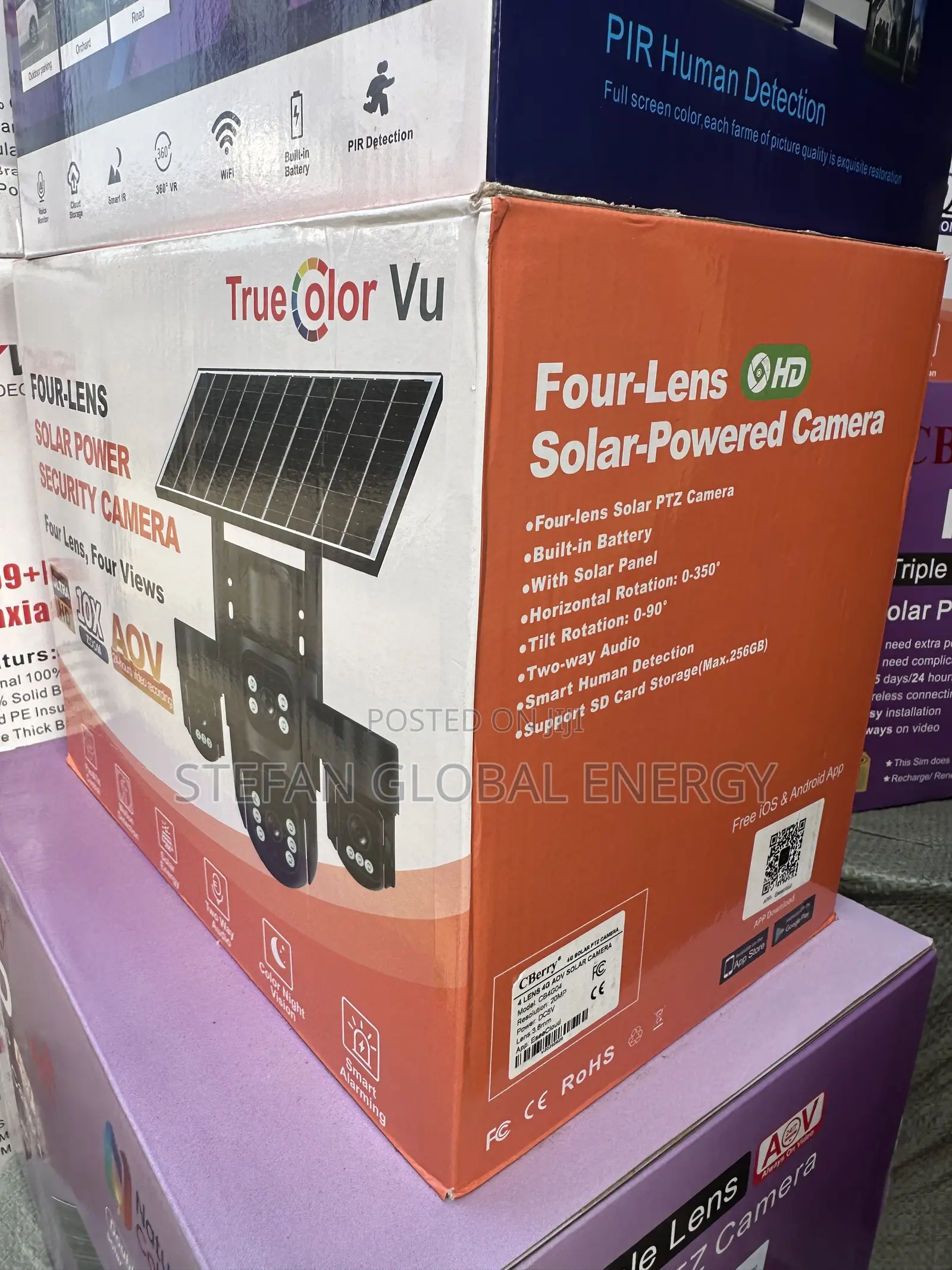4lense Solar Power Security Camera