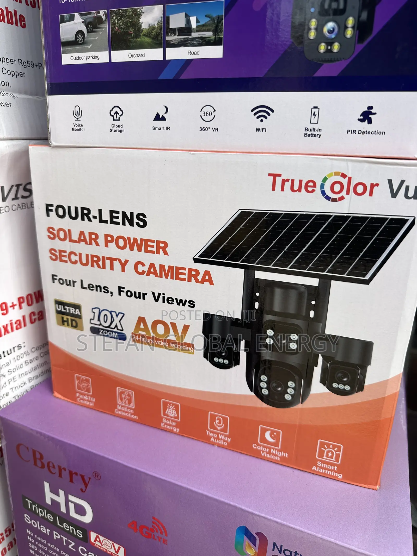 4lense Solar Power Security Camera