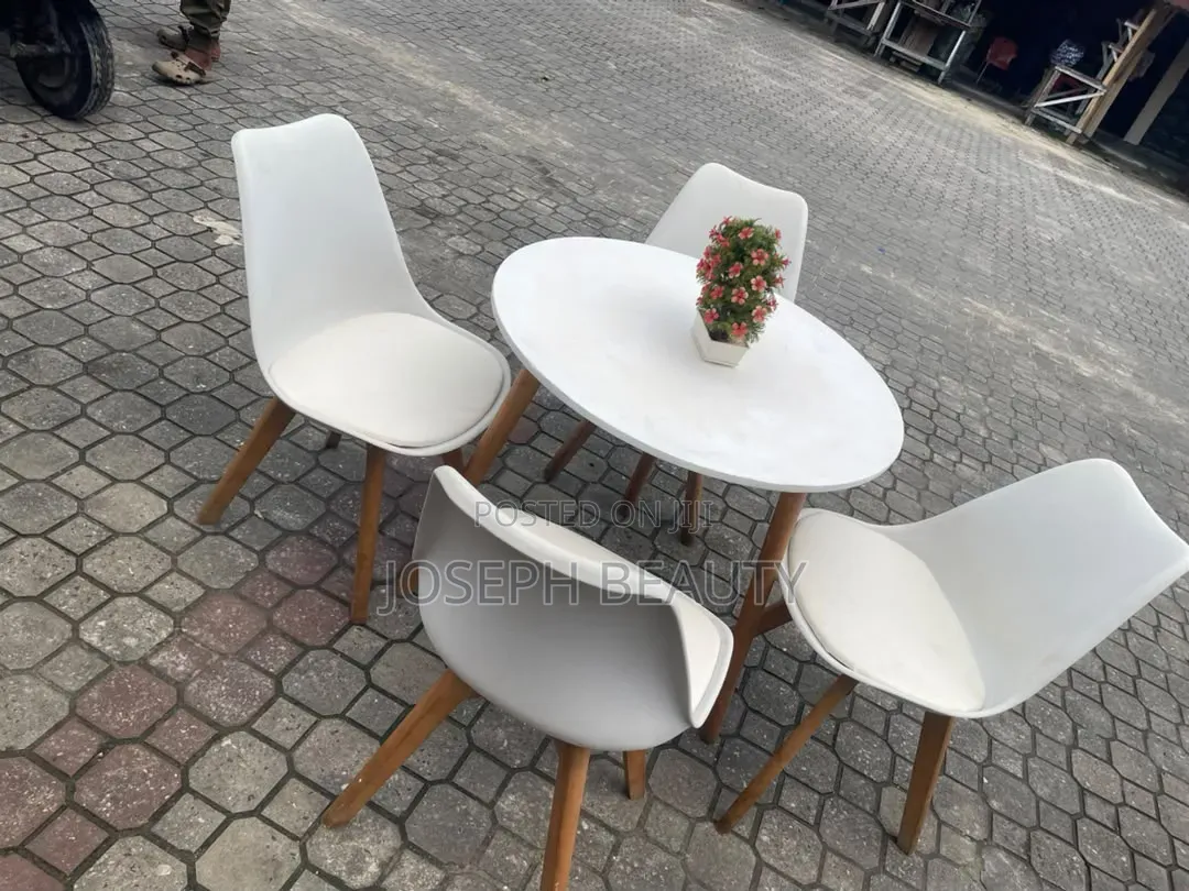 White Dining Table With 4 Chairs