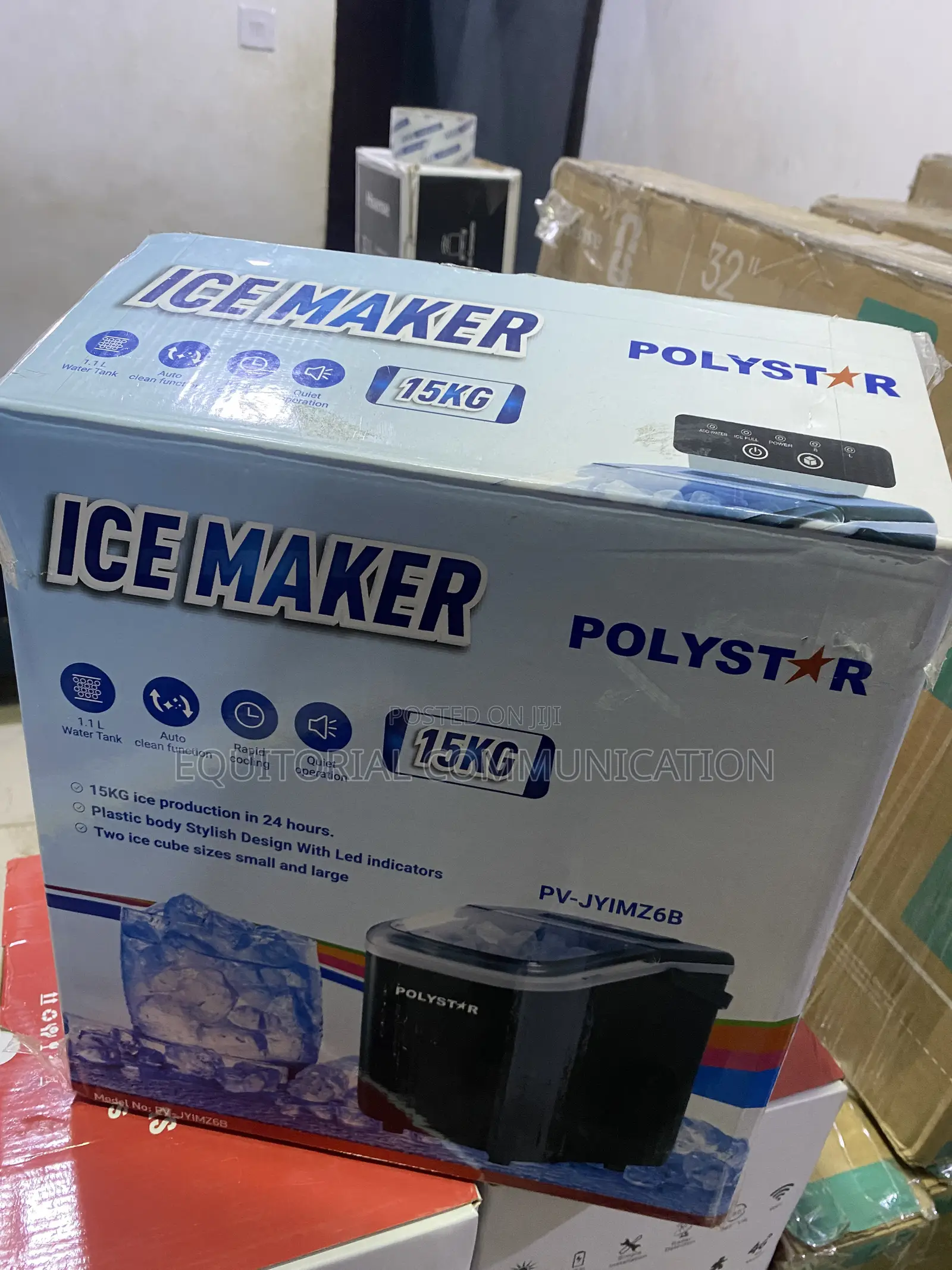 Polystar PV-JYIMZ6B 15KG Ice Maker for Restaurants