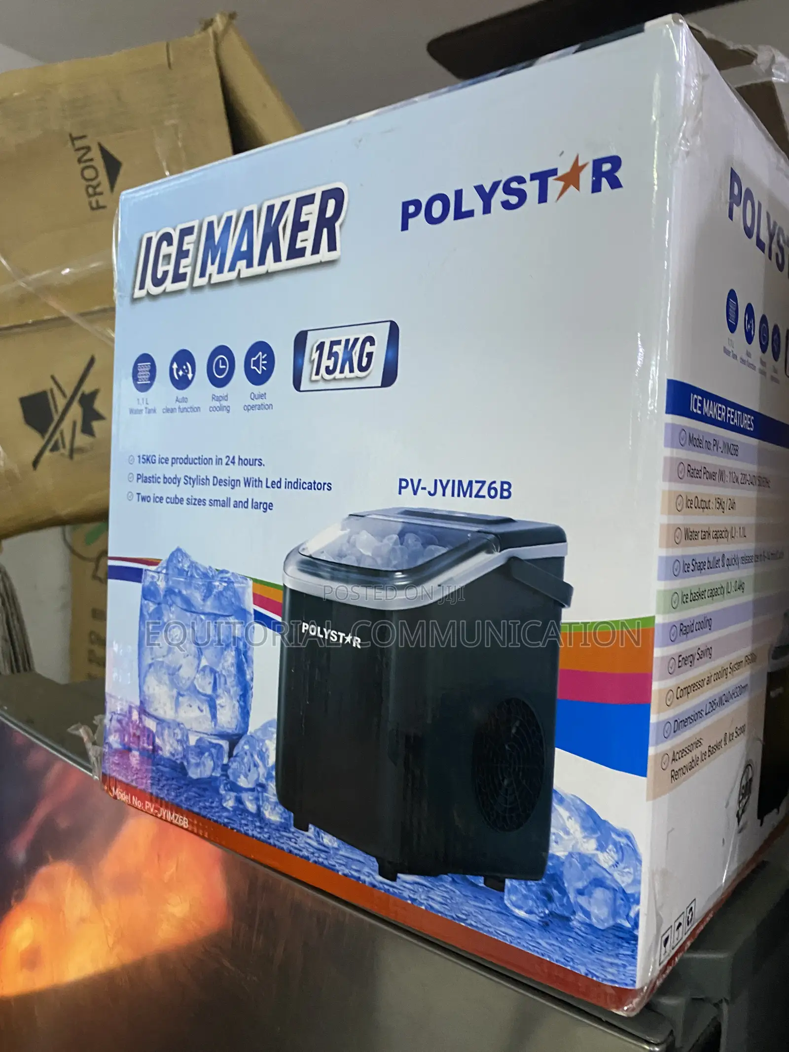 Polystar 15KG Ice Machine for Refreshment Services