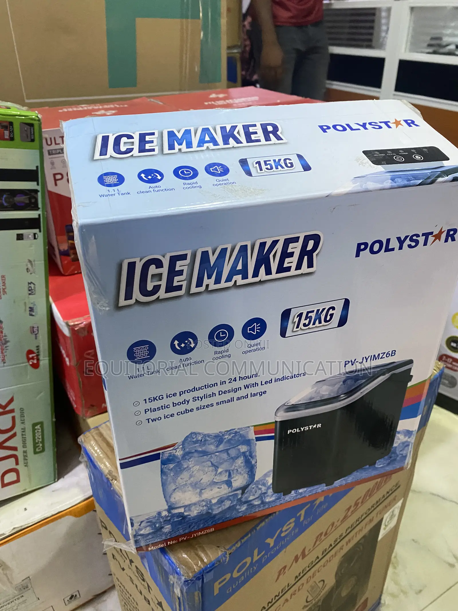 Polystar 15KG Ice Machine for Refreshment Services