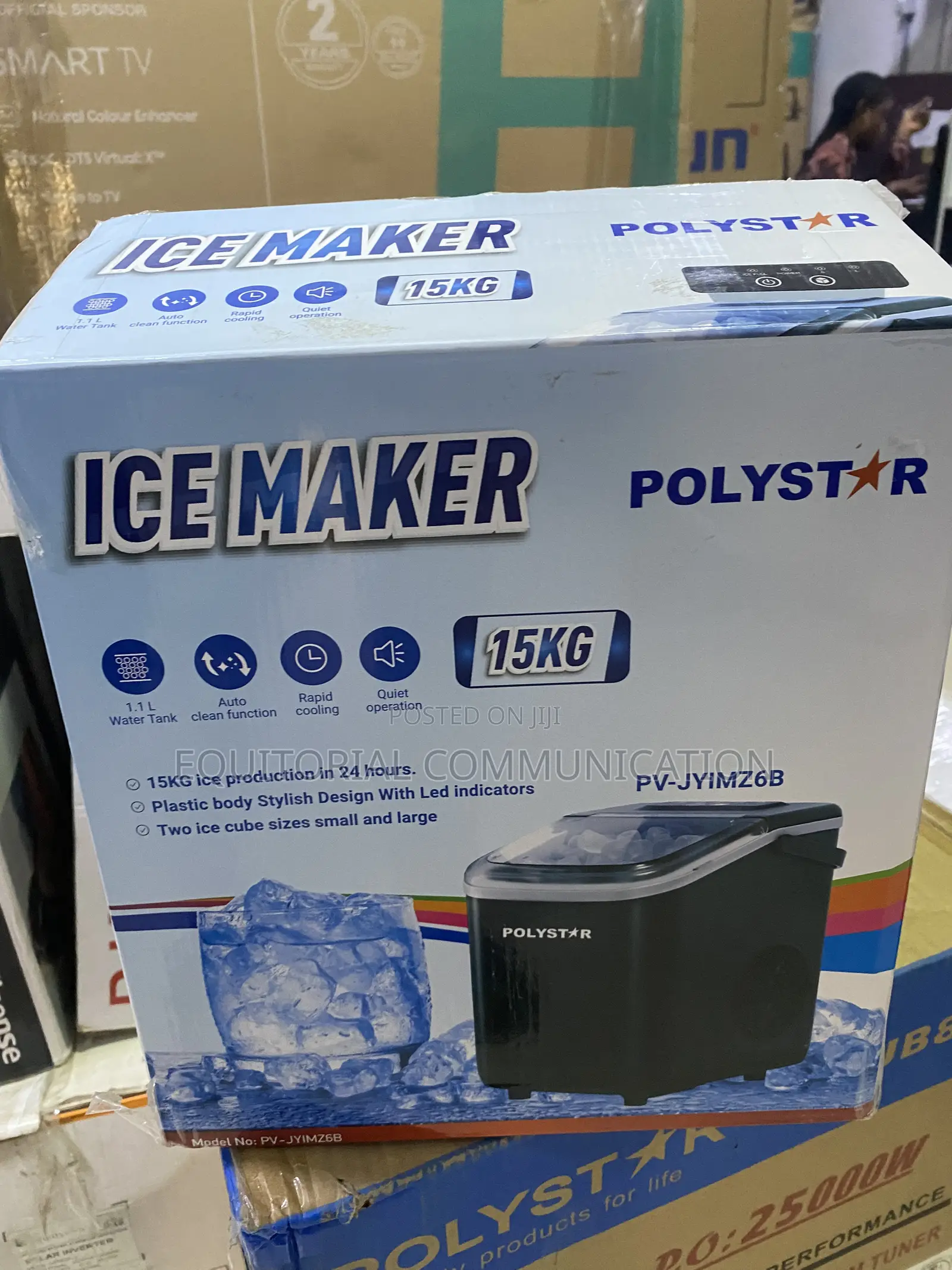 Polystar 15KG Ice Maker for Parties and Events