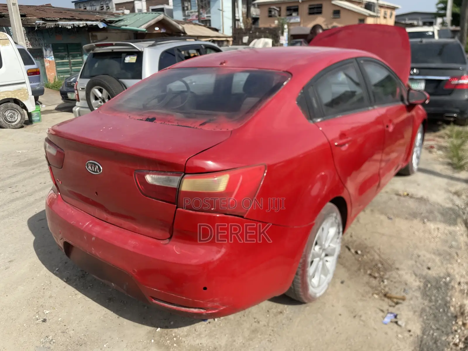 Kia Rio LX 4dr Sedan (1.6L 4cyl 6M) 2012 Red
