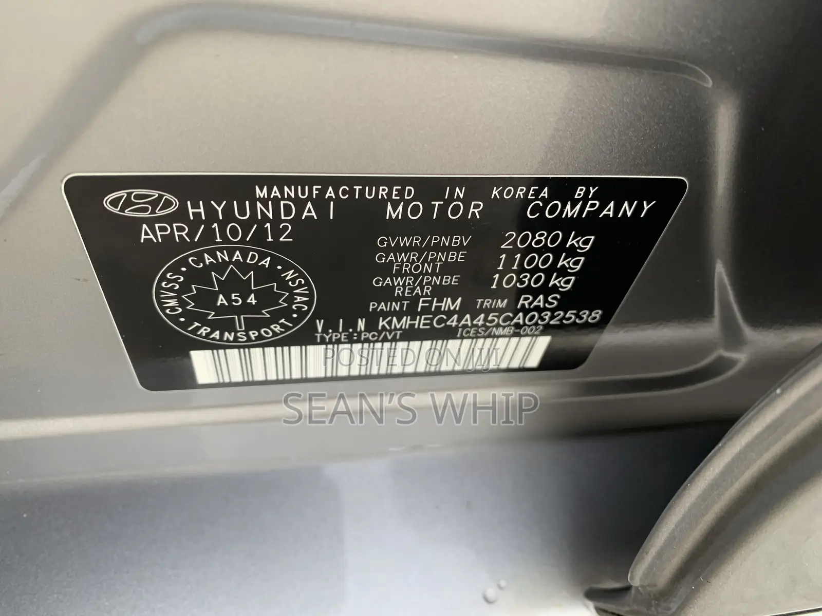 Hyundai Sonata Limited 2.0T Sedan (2.0L 4cyl 6A) 2013 Silver