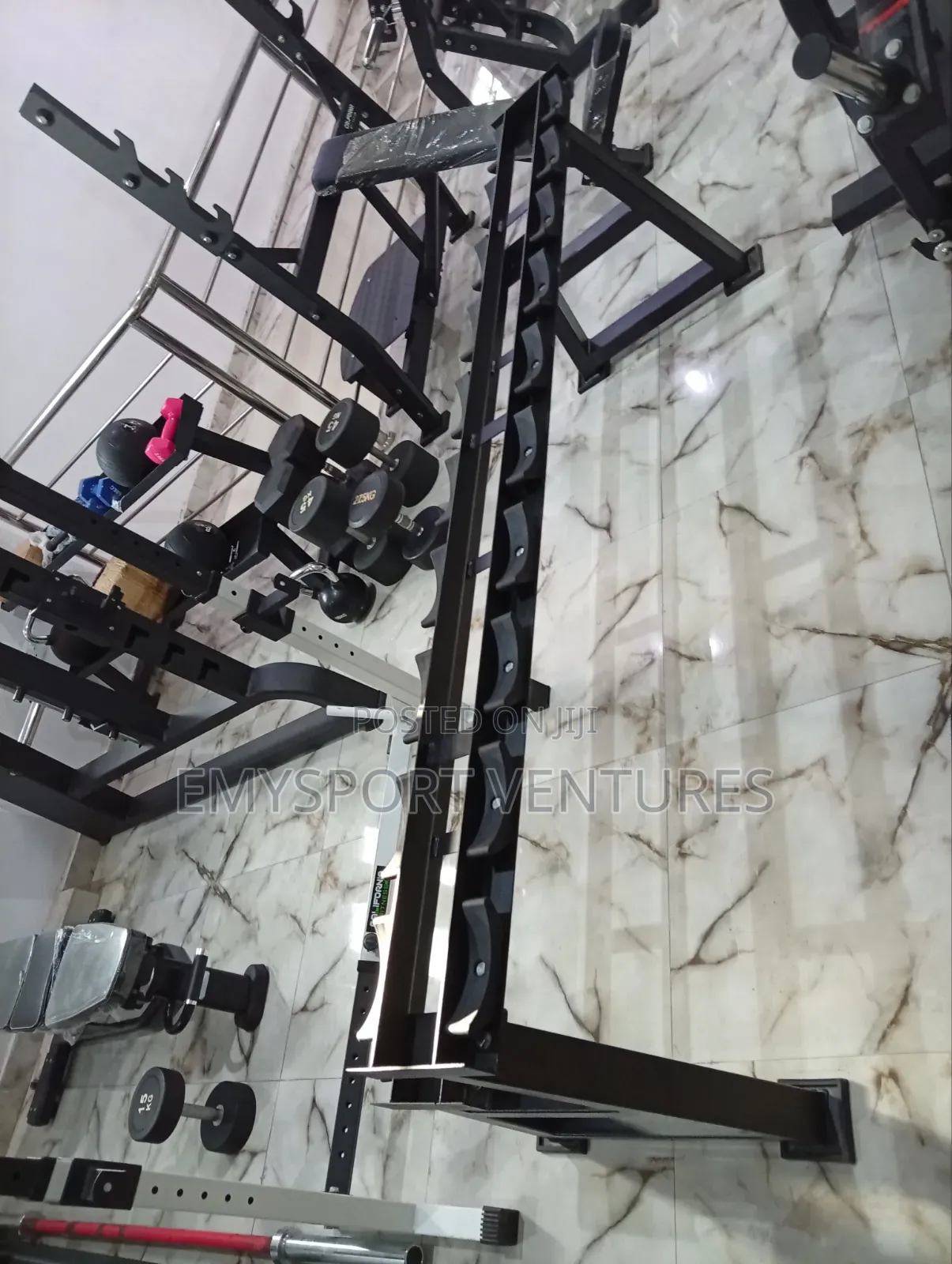 Two-Tier Horizontal Dumbbell Rack