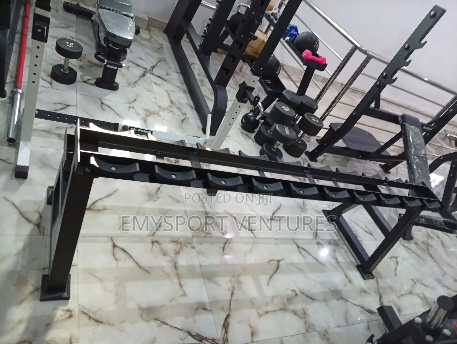 Two-Tier Horizontal Dumbbell Rack
