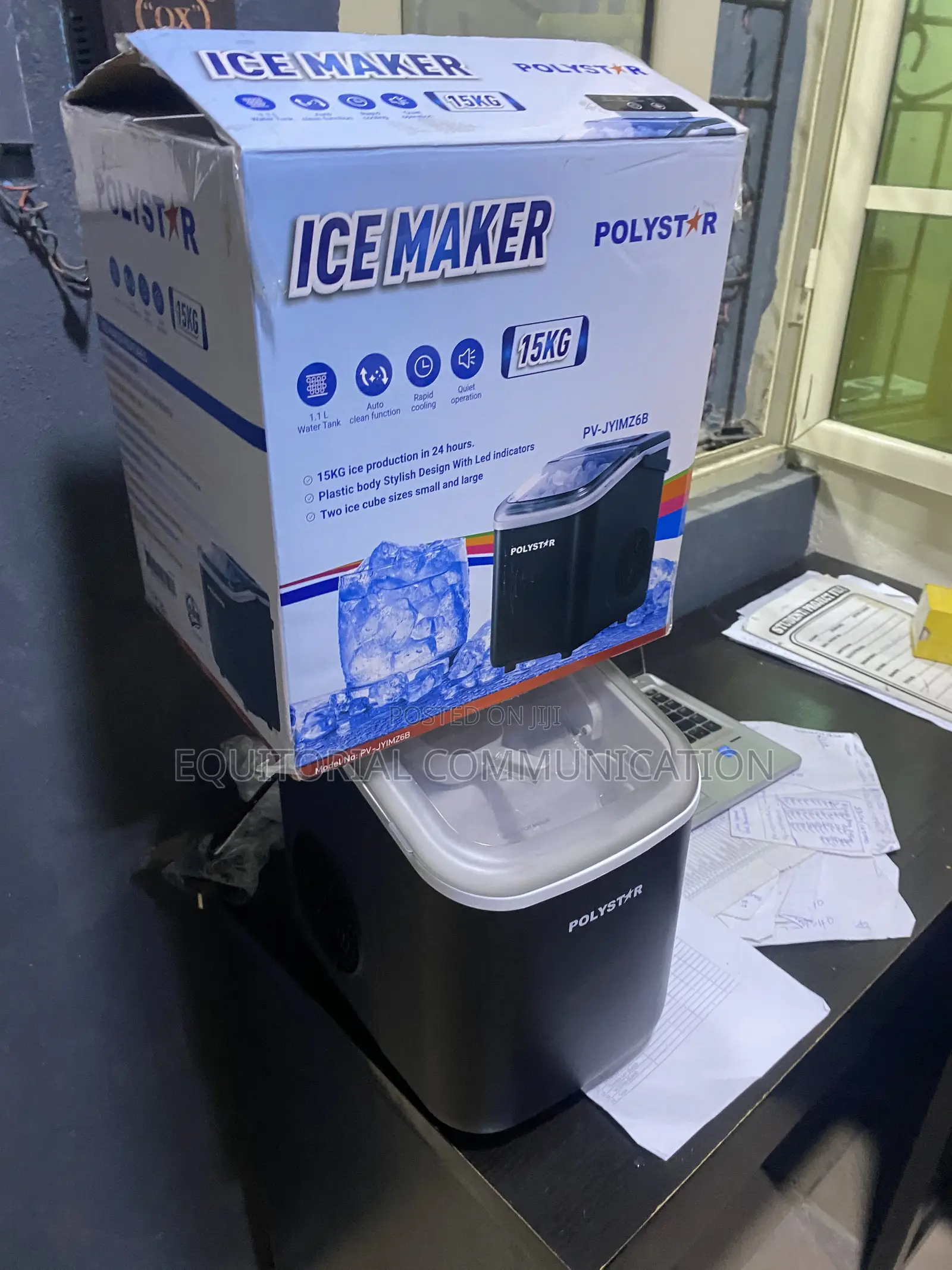 Polystar 15KG Ice Machine for Drinks and Events
