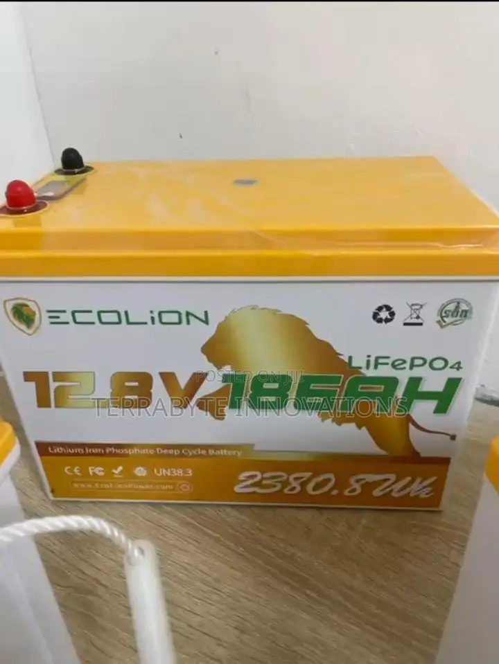 2.38kWh 12.8V 186Ah Lithium LiFePO4 Battery Ecolion