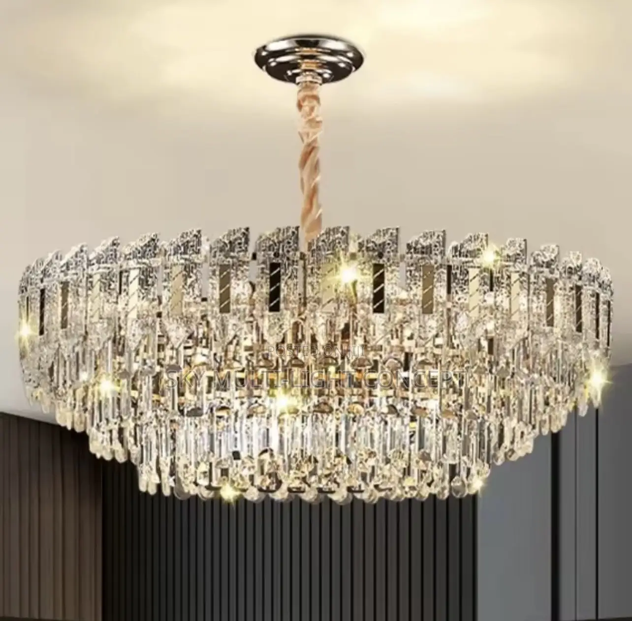 Postmodern Designer Luxury Crystal Chandelier