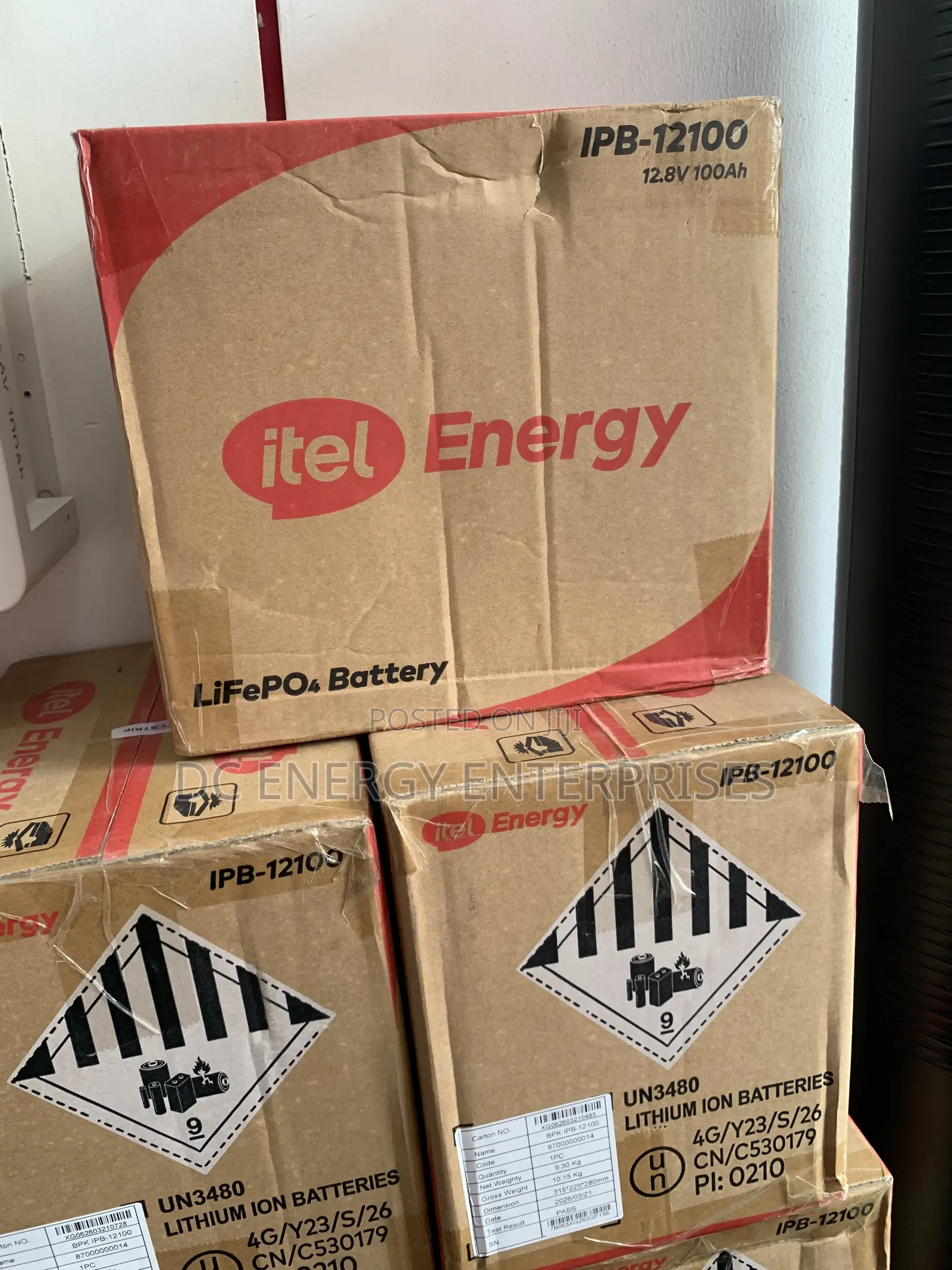 Itel 1.2kwh 12v Lithium Battery