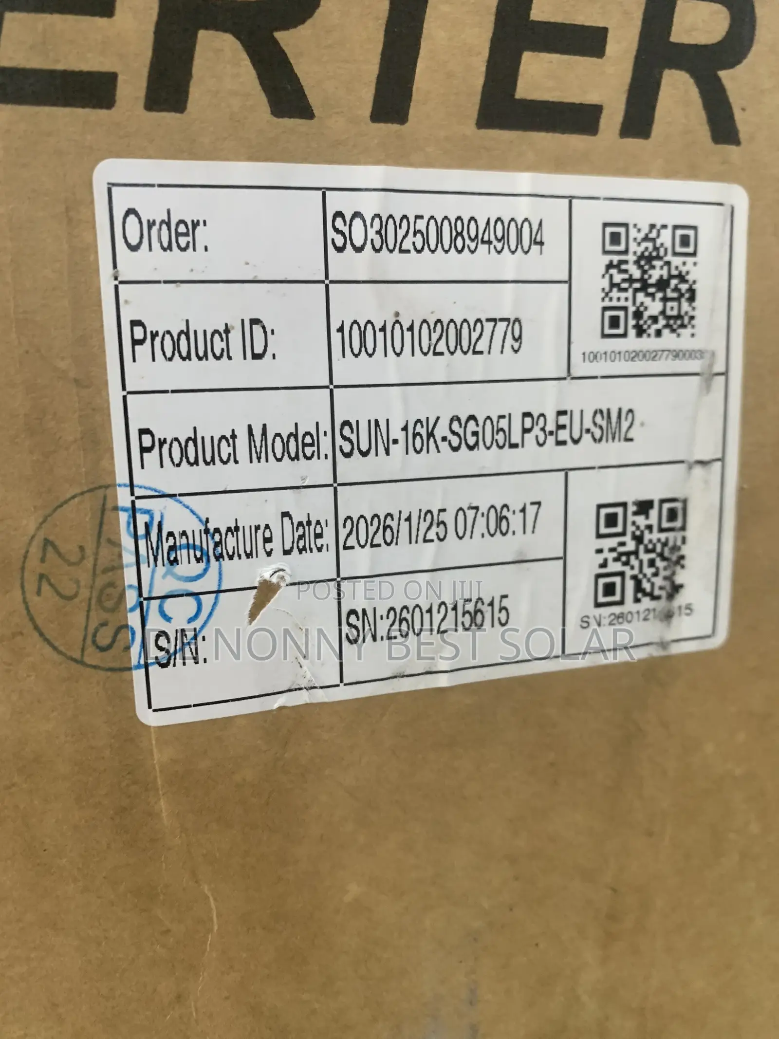 Deye 20kva 48V 3 Phase Hybrid Inverter
