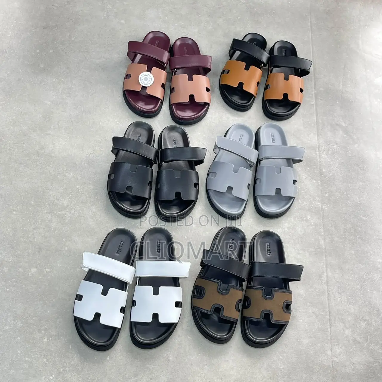 Hermès Chypre Calfskin & Suede Leather Sandals | Luxury Resort
