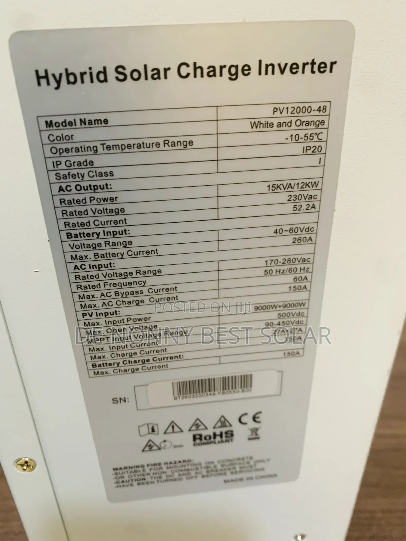 HAISIC 15kva 48V Hybrid Inverter