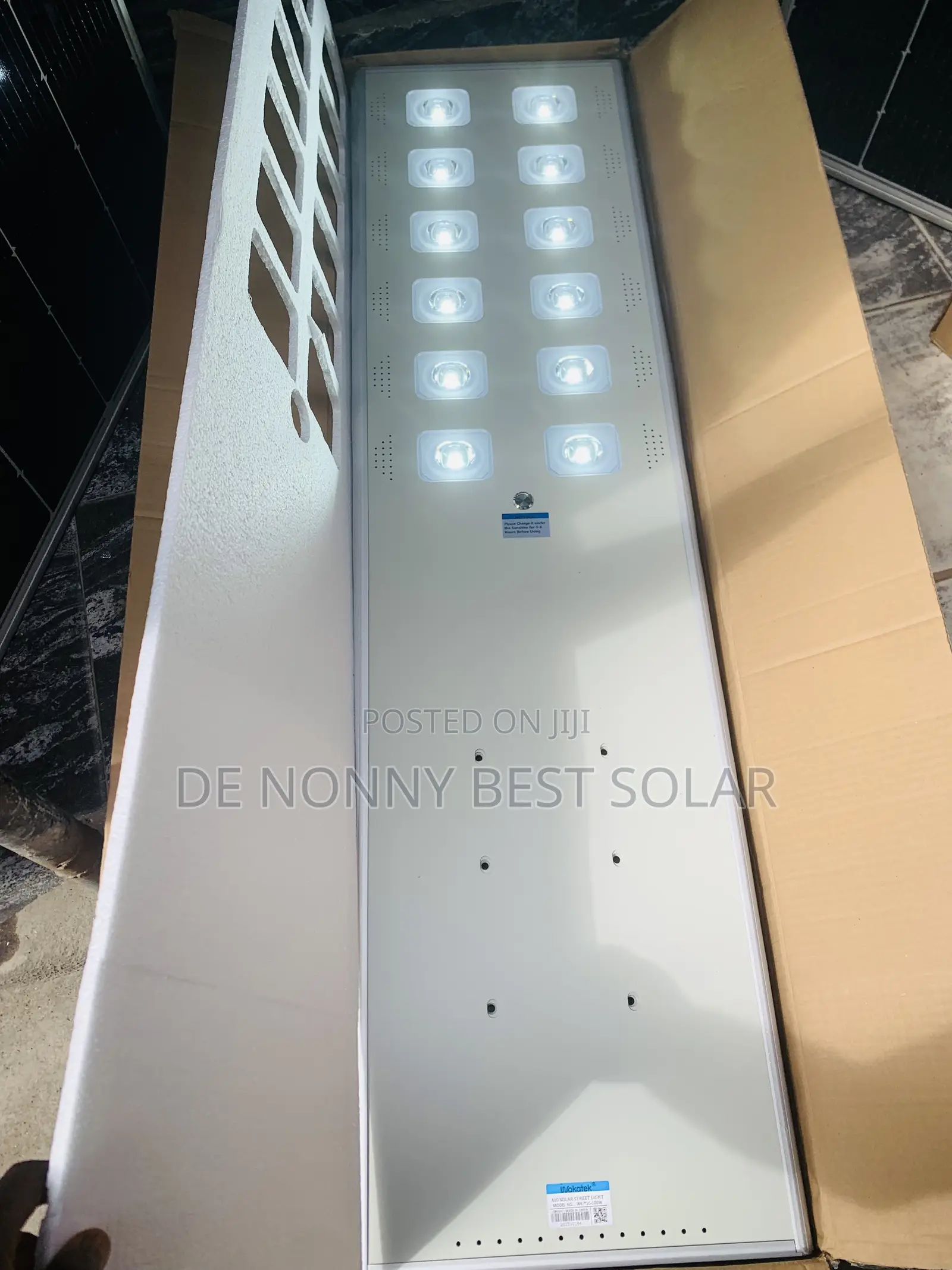 Wakatek 100watts All in One Solar Street Light