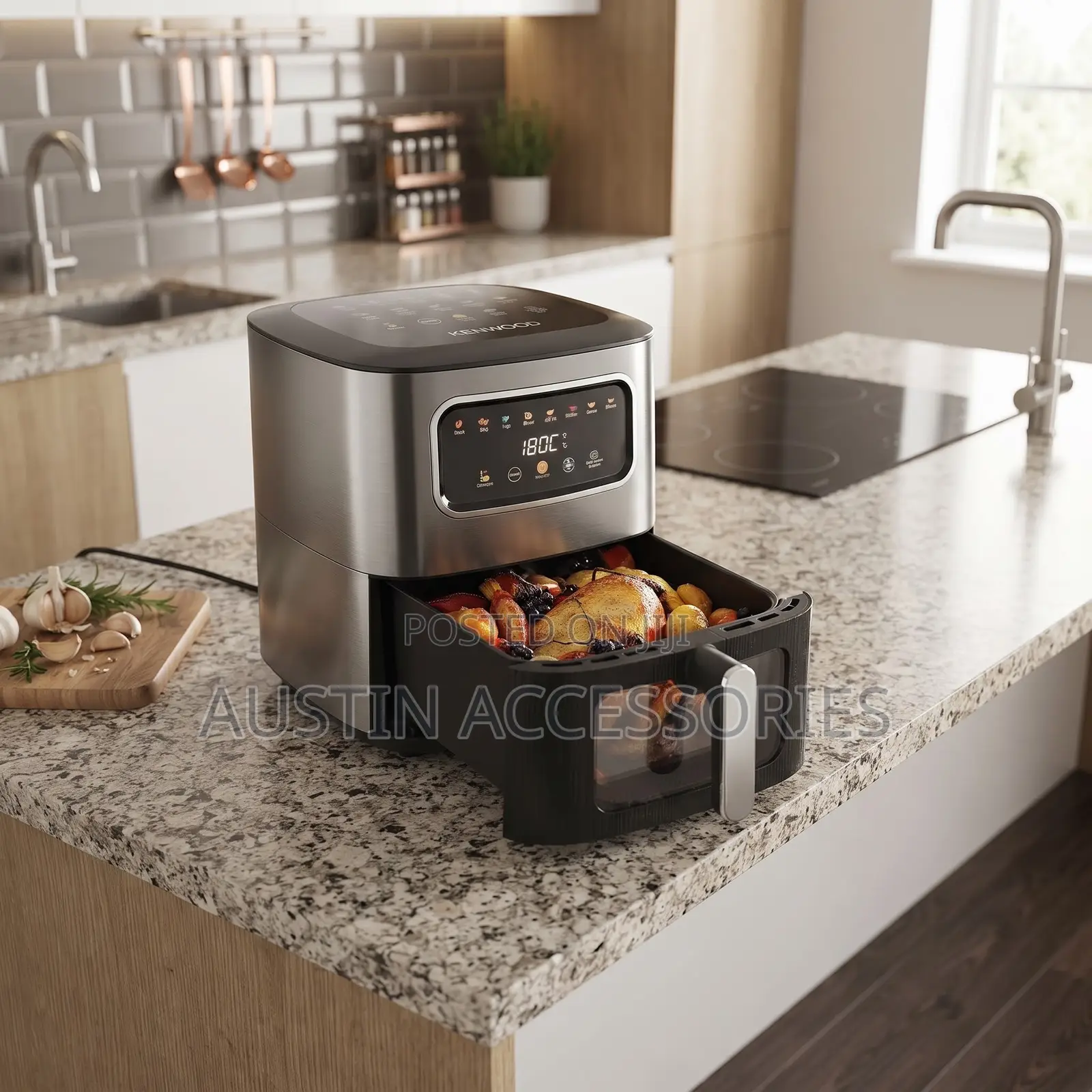 Kenwood Extra Large Capacity Air Fryer With Free Air Fryer Paper Plate