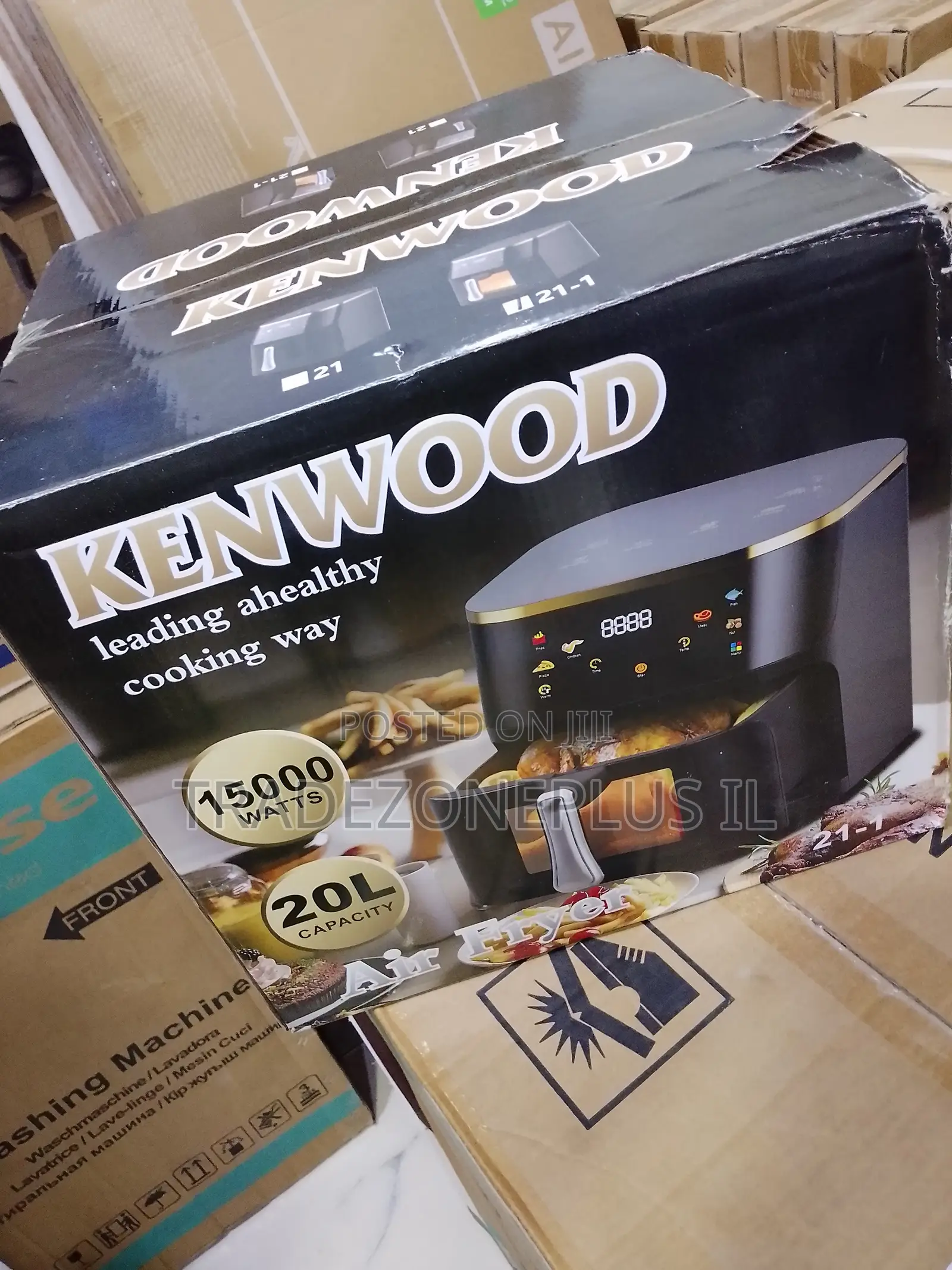 Large Capacity Cooking With Kenwood Air Fryer 15000W 20L