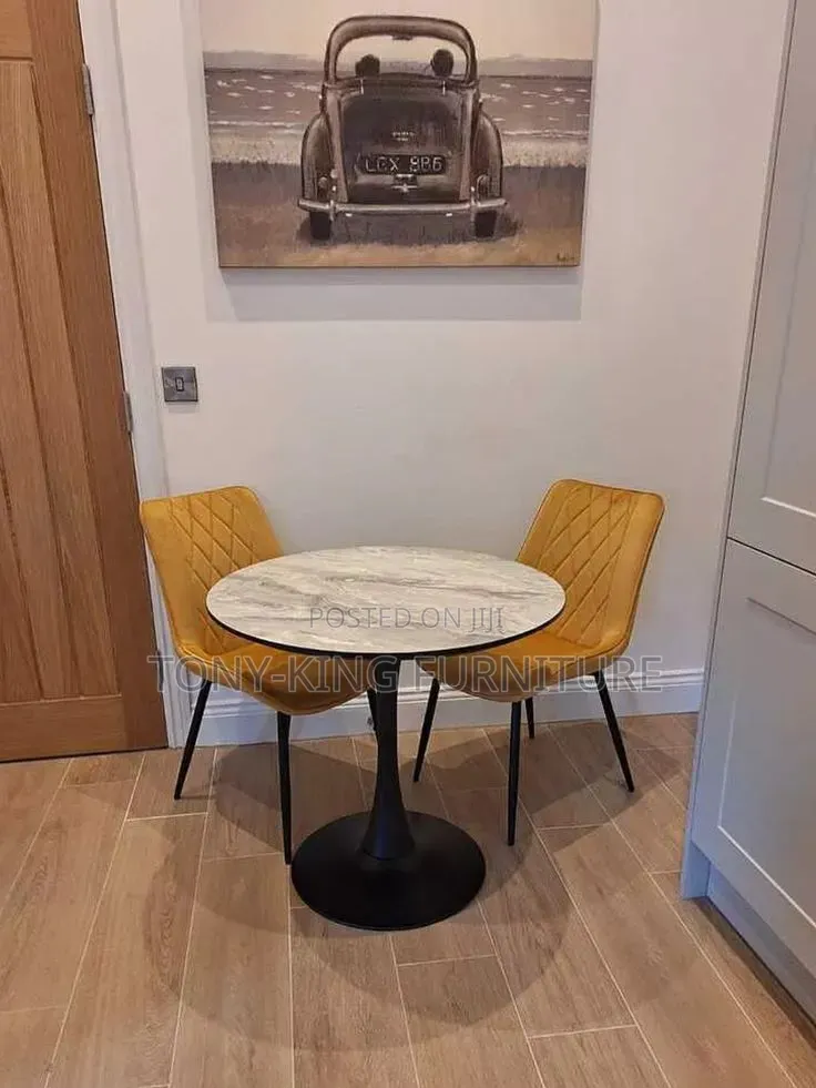 Modern Mini Marble Top Dining Table Set