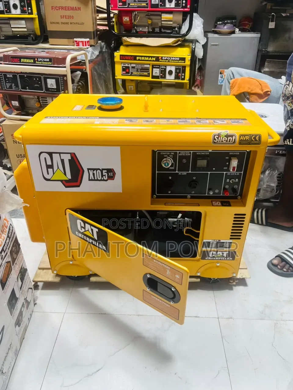 CAT 10/10.5kva Diesel Generator With Standard 100% Copper Wire Coil •