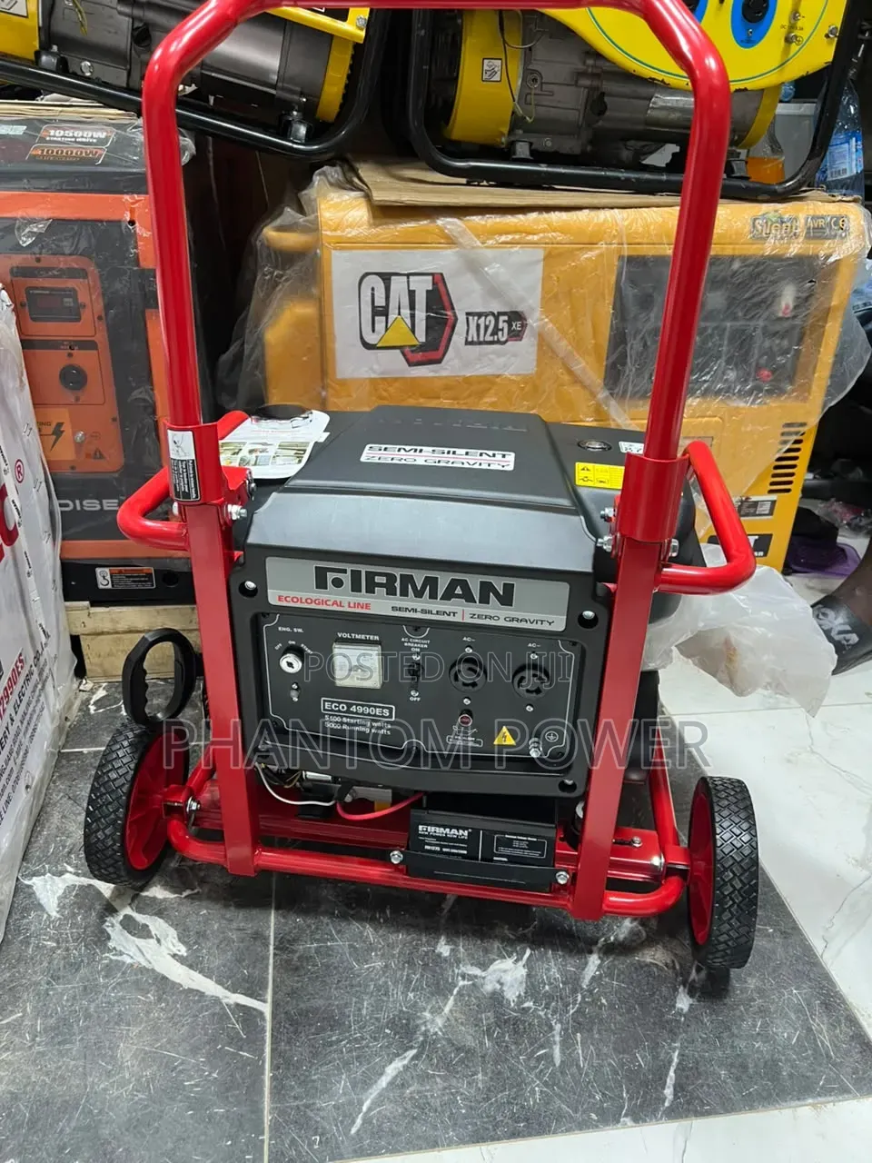 Firman 5.5kva 100% Copper Coil >Black and Red Frame & 1 Year Warranty<