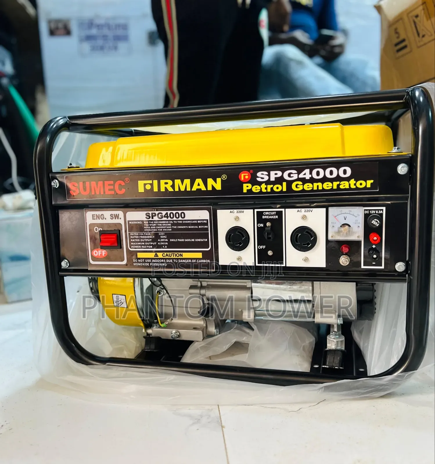High Quality Sumec Firman SPG4000 4.5kva Manual Start Petrol Generator