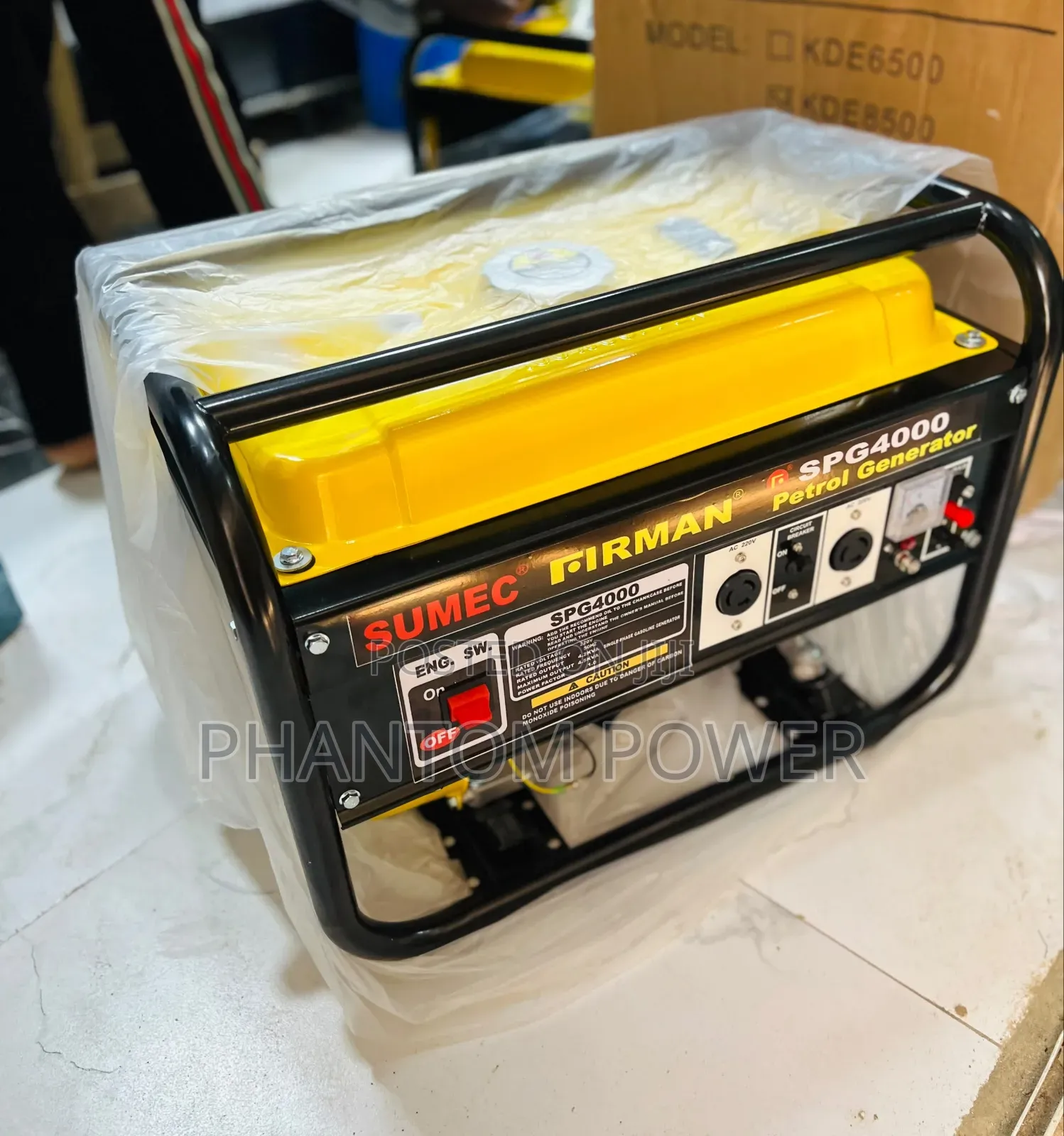 High Quality Sumec Firman SPG4000 4.5kva Manual Start Petrol Generator