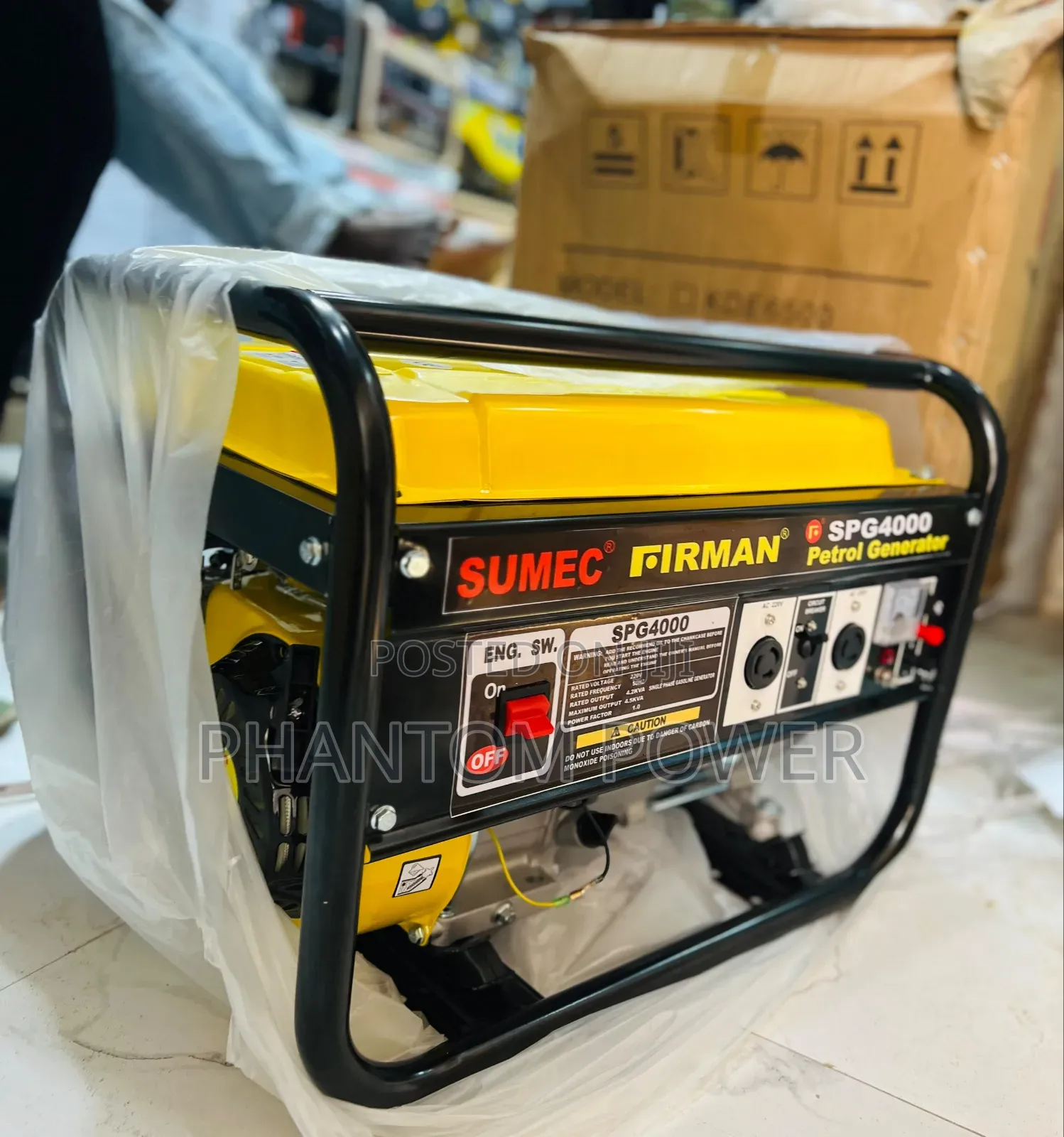 New Firman SPG4000 4.2kva Manual Start Petrol Generator With Carton