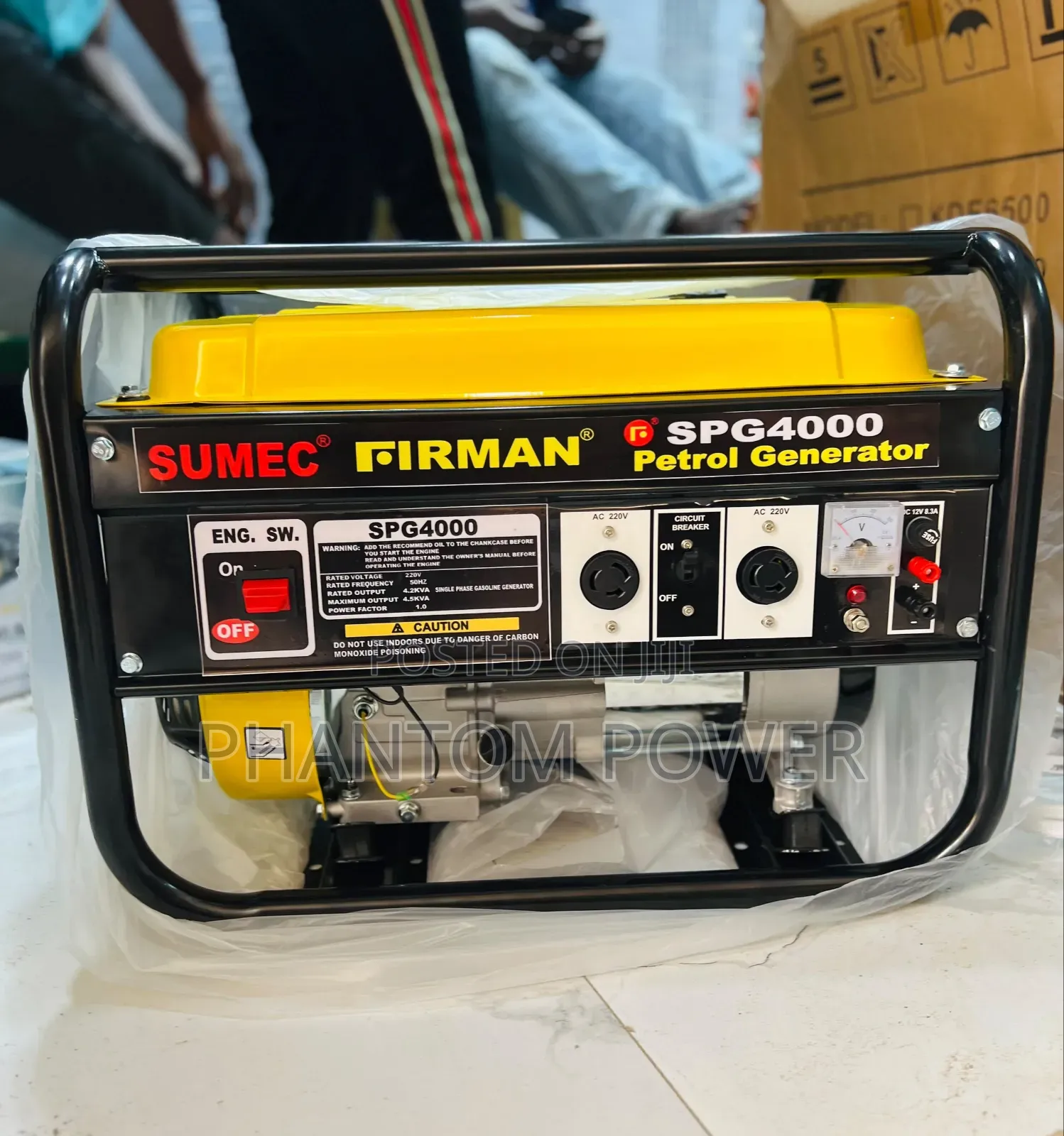 Portable SPG4000 Sumec Firman 4kva Petrol Generator {1 Year Warranty}