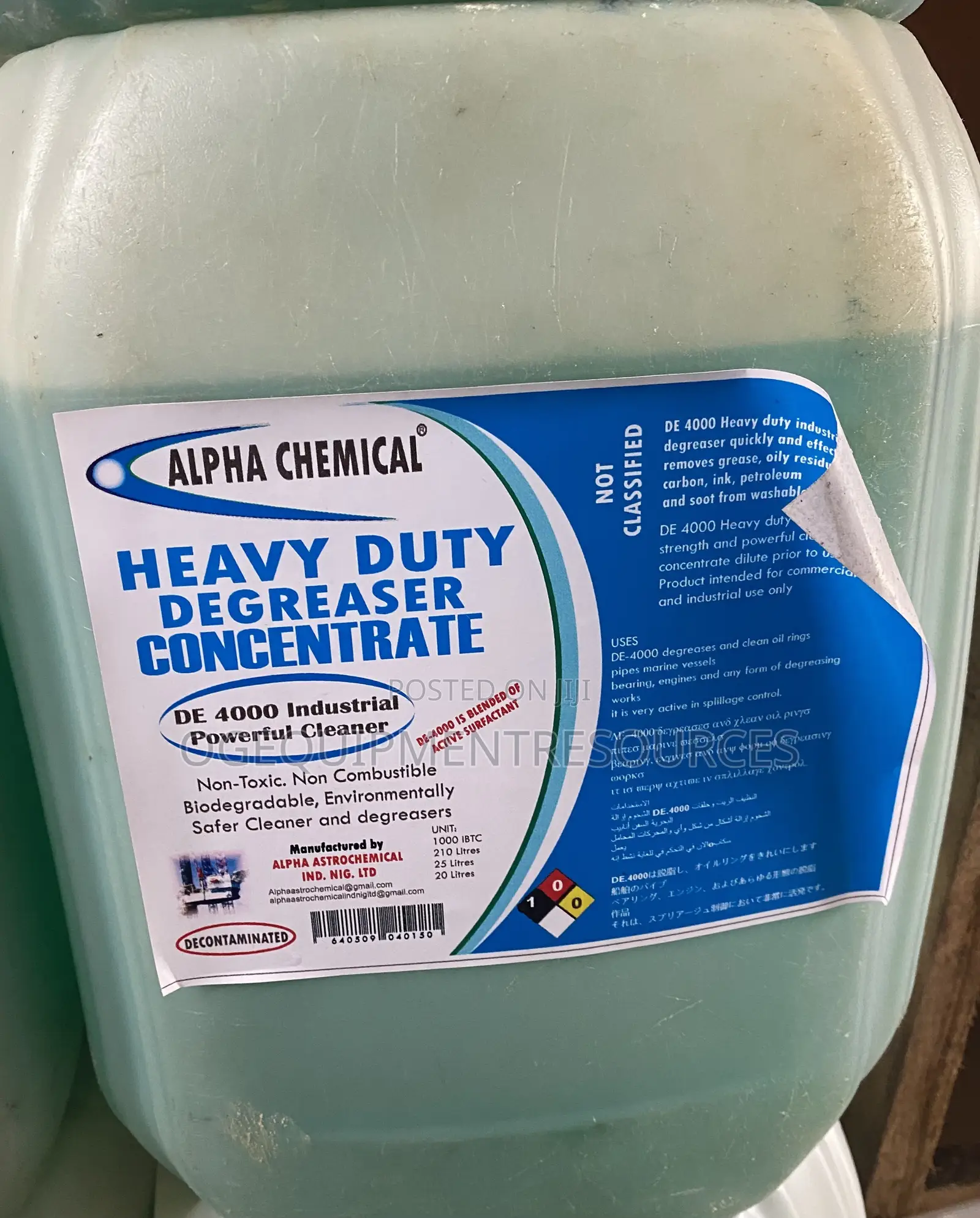 Heavy Duty Degreaser Concentrate