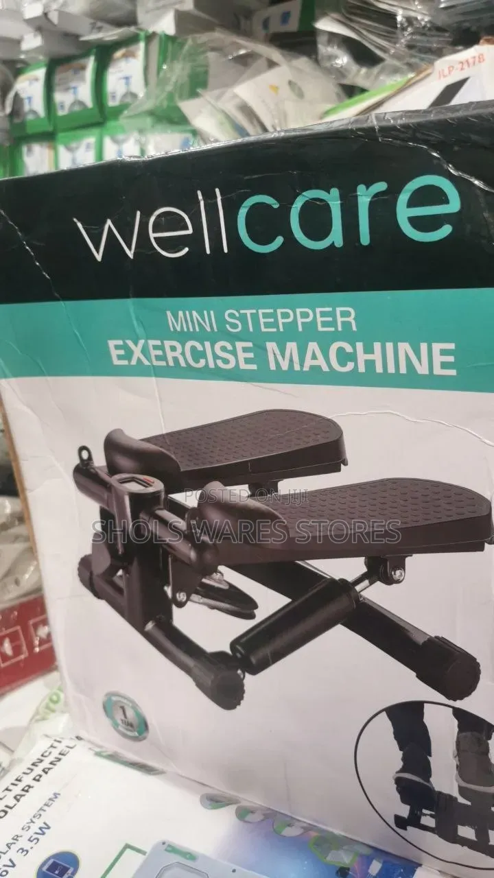 Mini Stepper Exercise Machine With Resistance Bands and LCD Displa