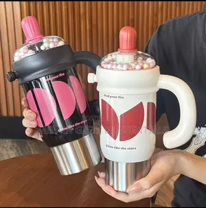 750ml Stainless Steel Insulated Tumbler With Straw & Handle