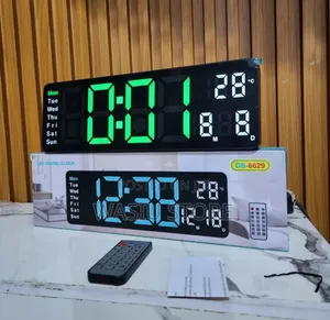 DS-6629 Large LED Digital Wall Clock With a Remote Control