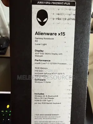 Laptop Alienware X15 r2 16GB Intel Core i7 SSD 1T