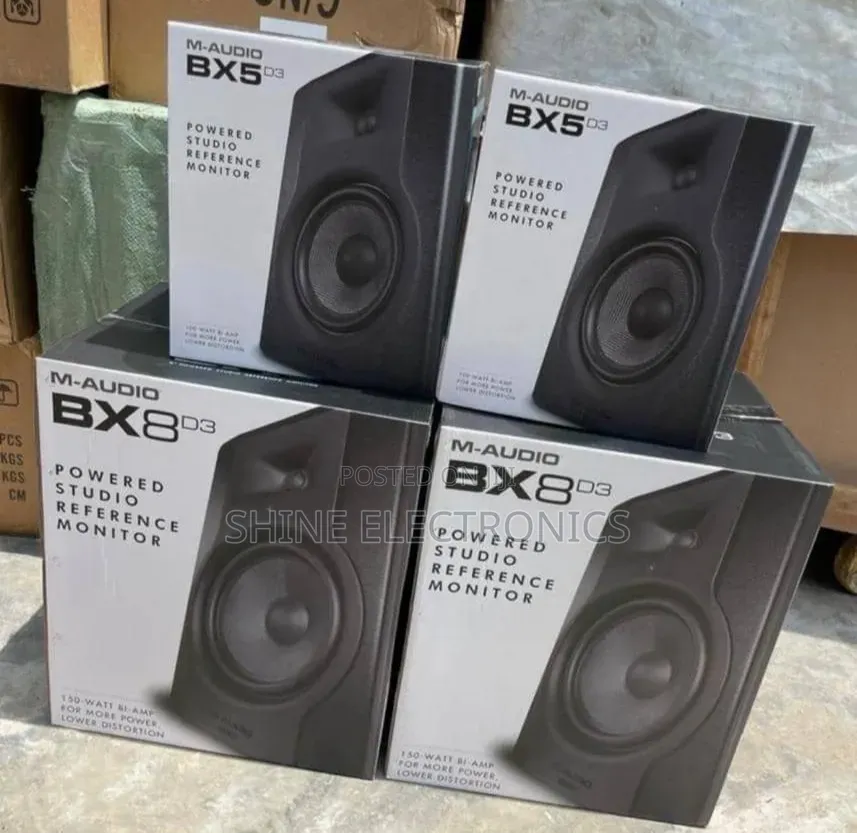 M-Audio BX5 D3 & BX8 D3 Powered Studio Monitor Speakers – Original